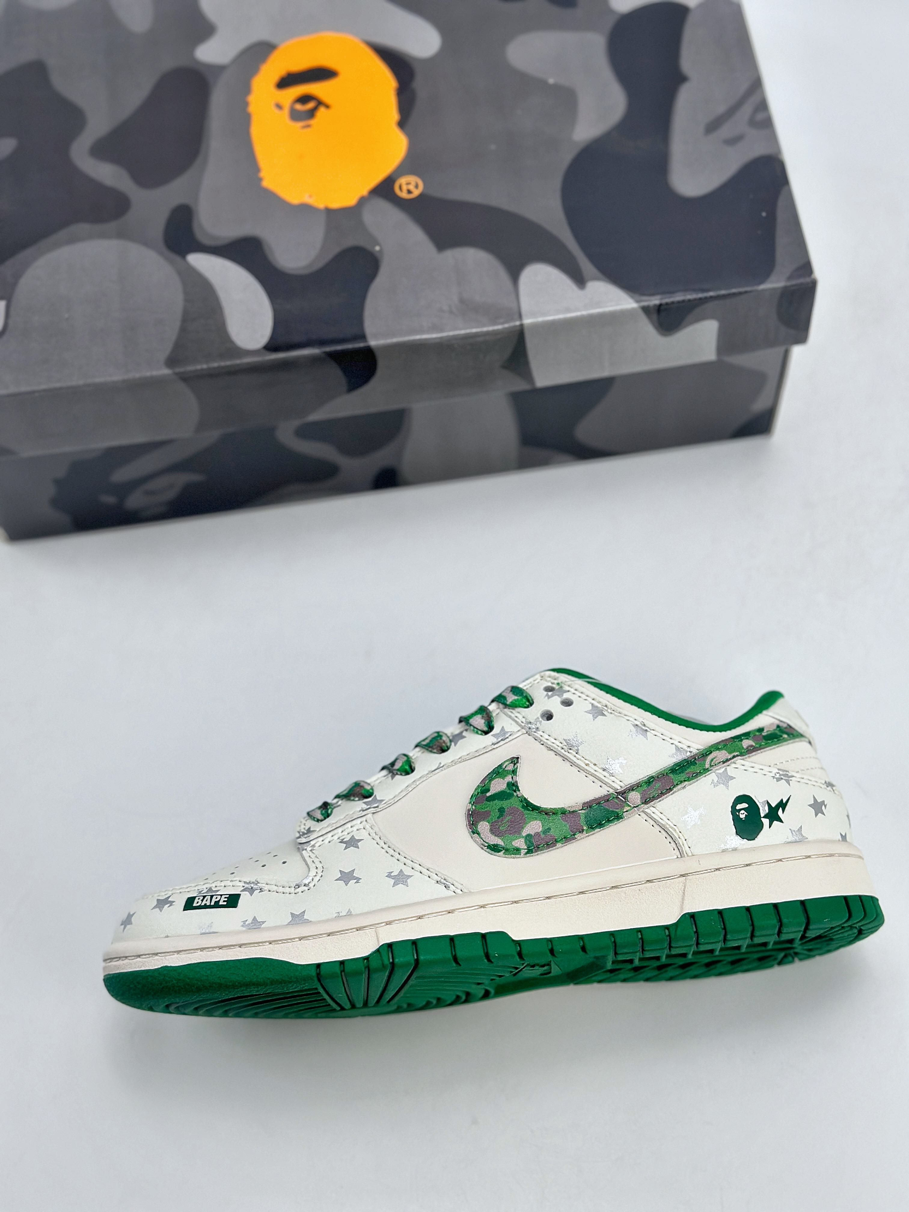 Nike SB Dunk Low x BAPE 白绿迷彩  DQ1098-349