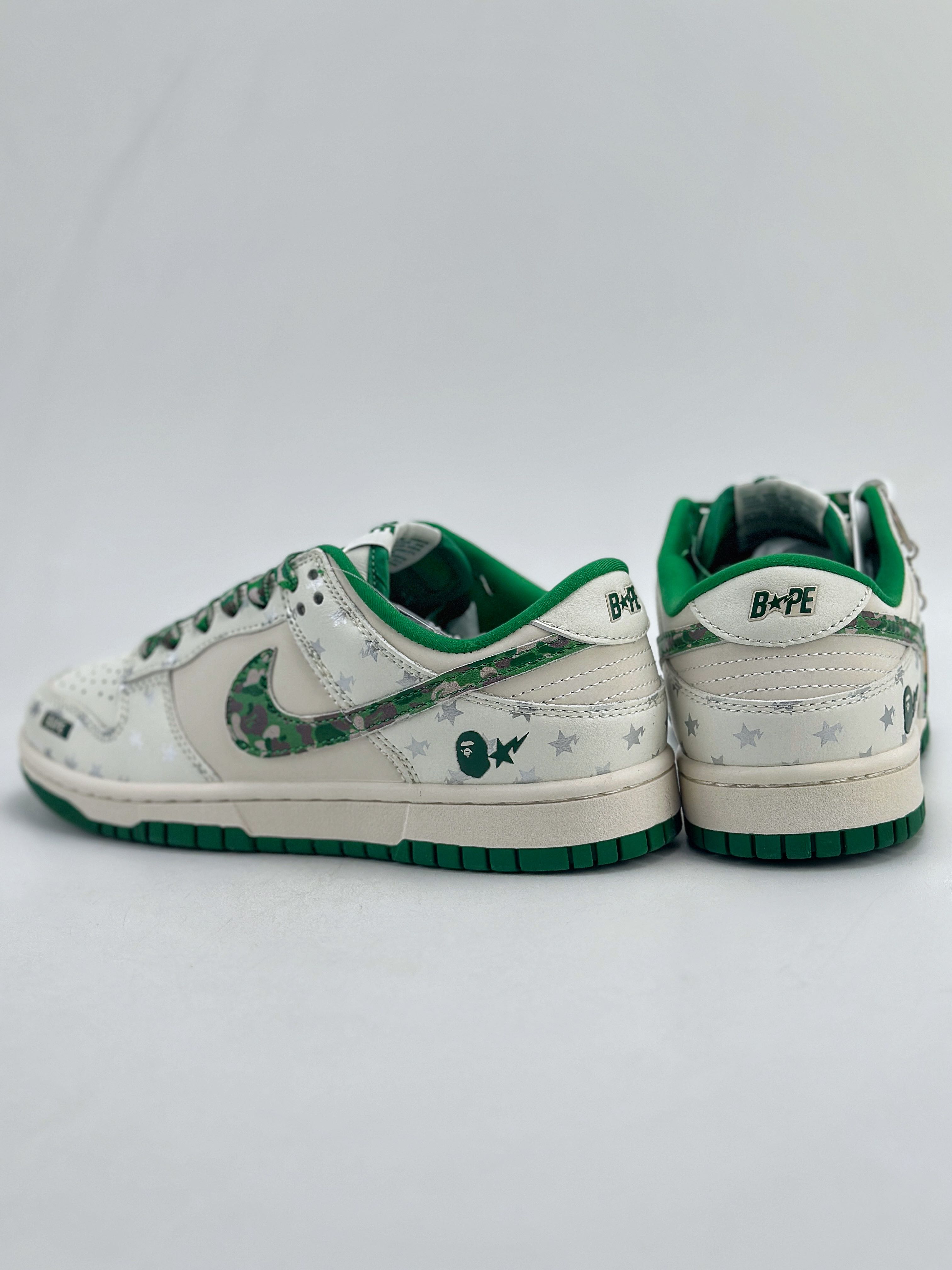 Nike SB Dunk Low x BAPE 白绿迷彩  DQ1098-349