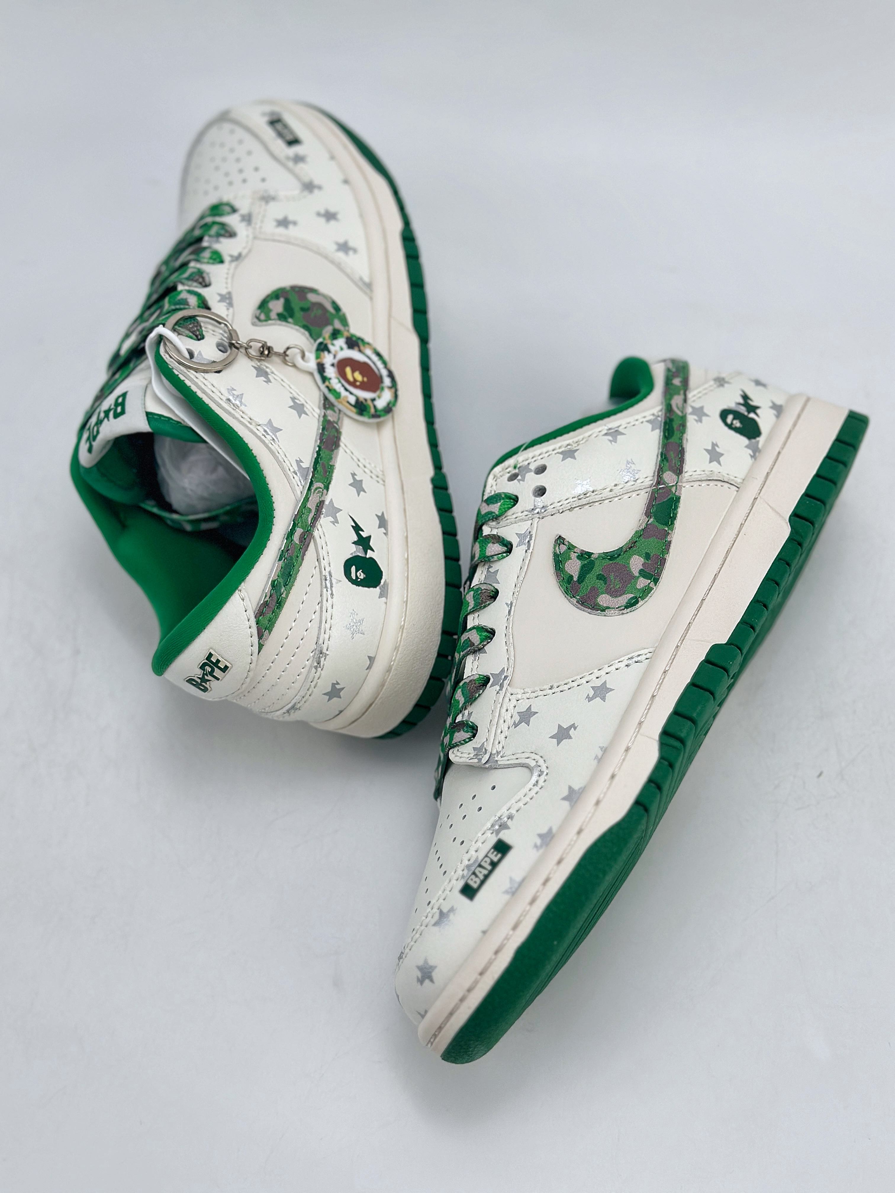 Nike SB Dunk Low x BAPE 白绿迷彩  DQ1098-349