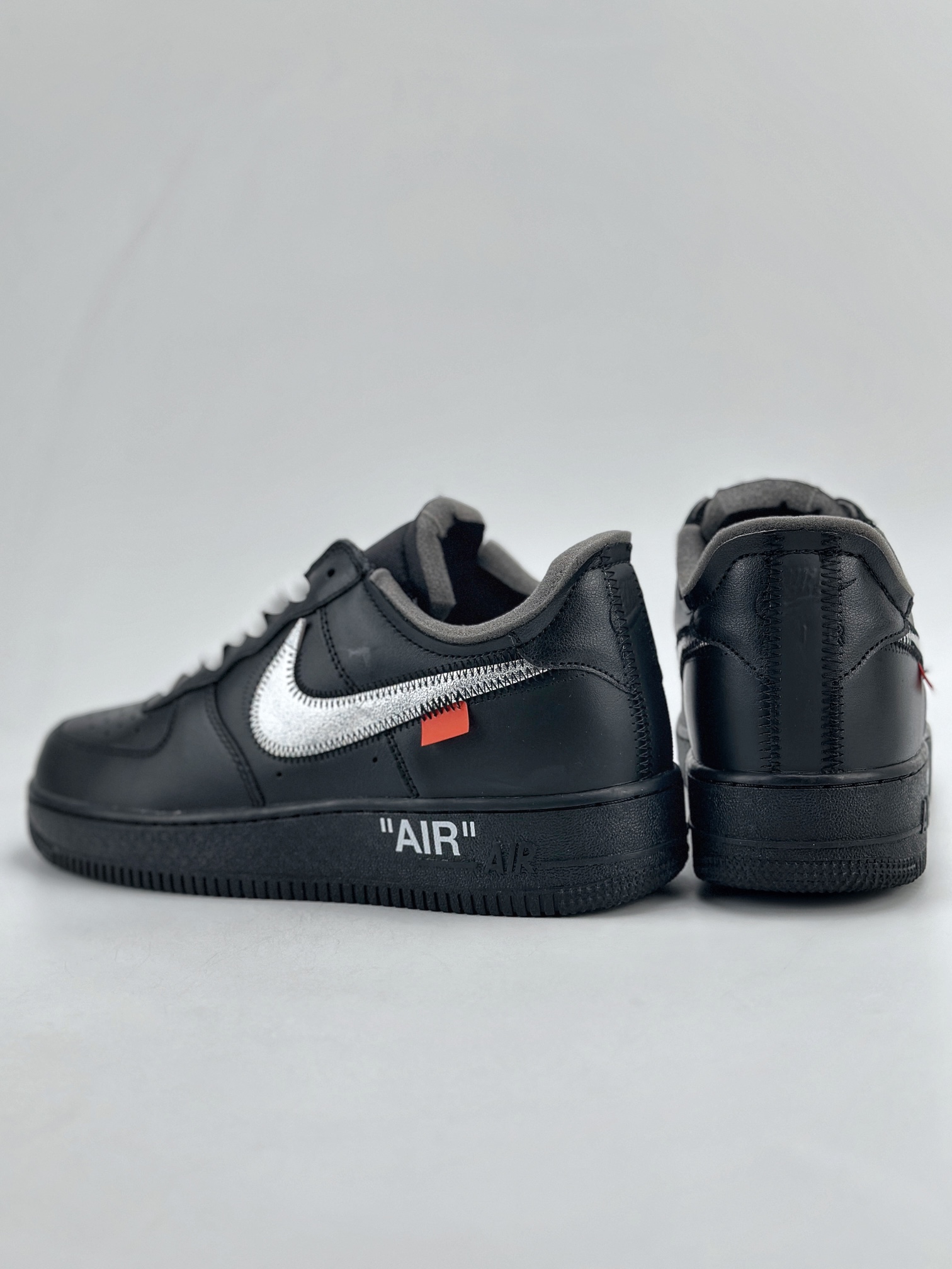 Nike Air Force 1 Low 07 x OFF WHITE Virgil OW联名 黑银  AV5210-001