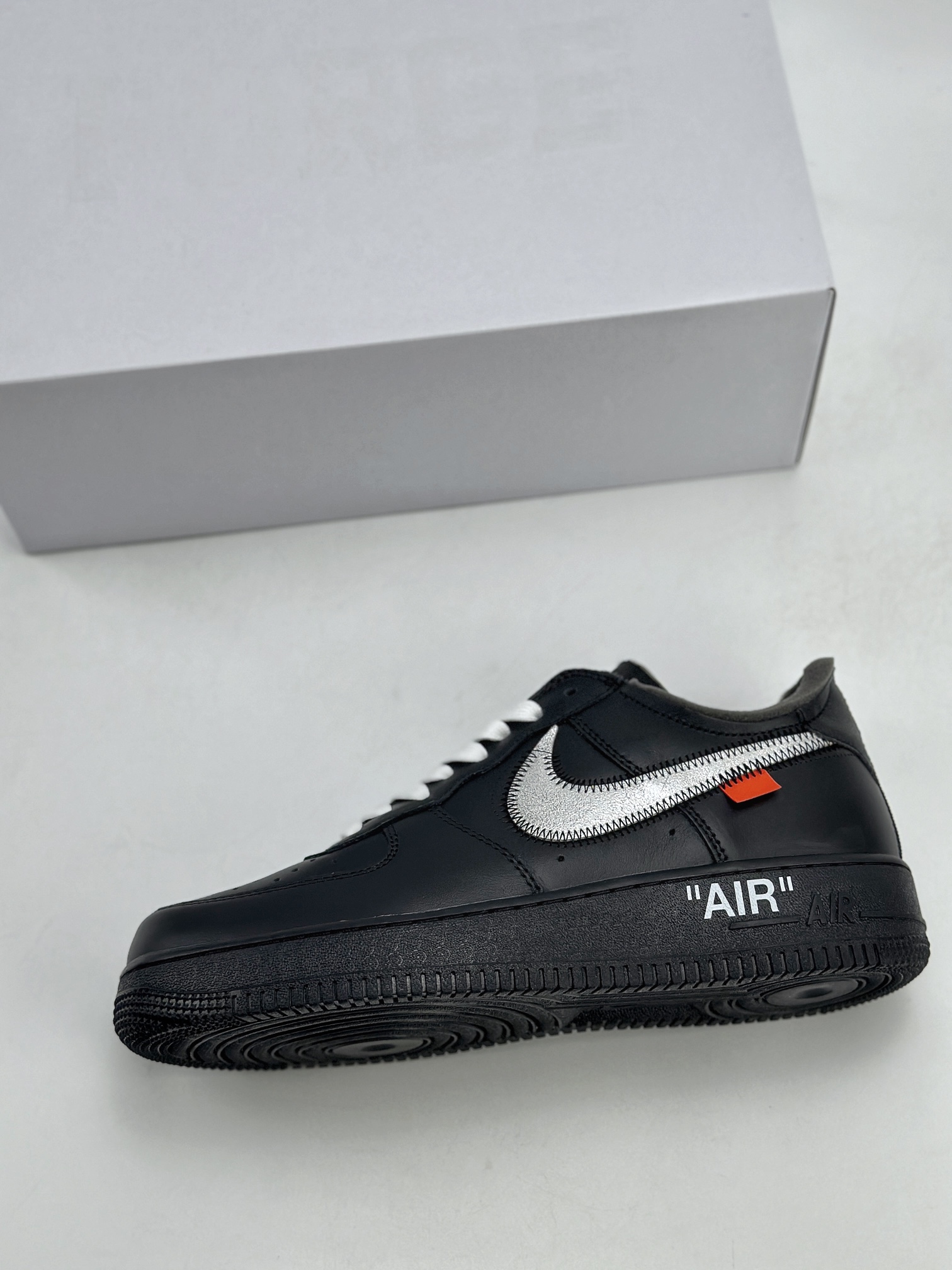 Nike Air Force 1 Low 07 x OFF WHITE Virgil OW联名 黑银  AV5210-001