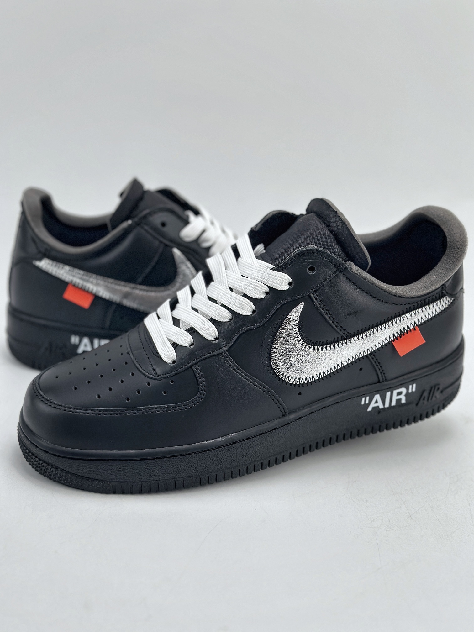 Nike Air Force 1 Low 07 x OFF WHITE Virgil OW联名 黑银  AV5210-001