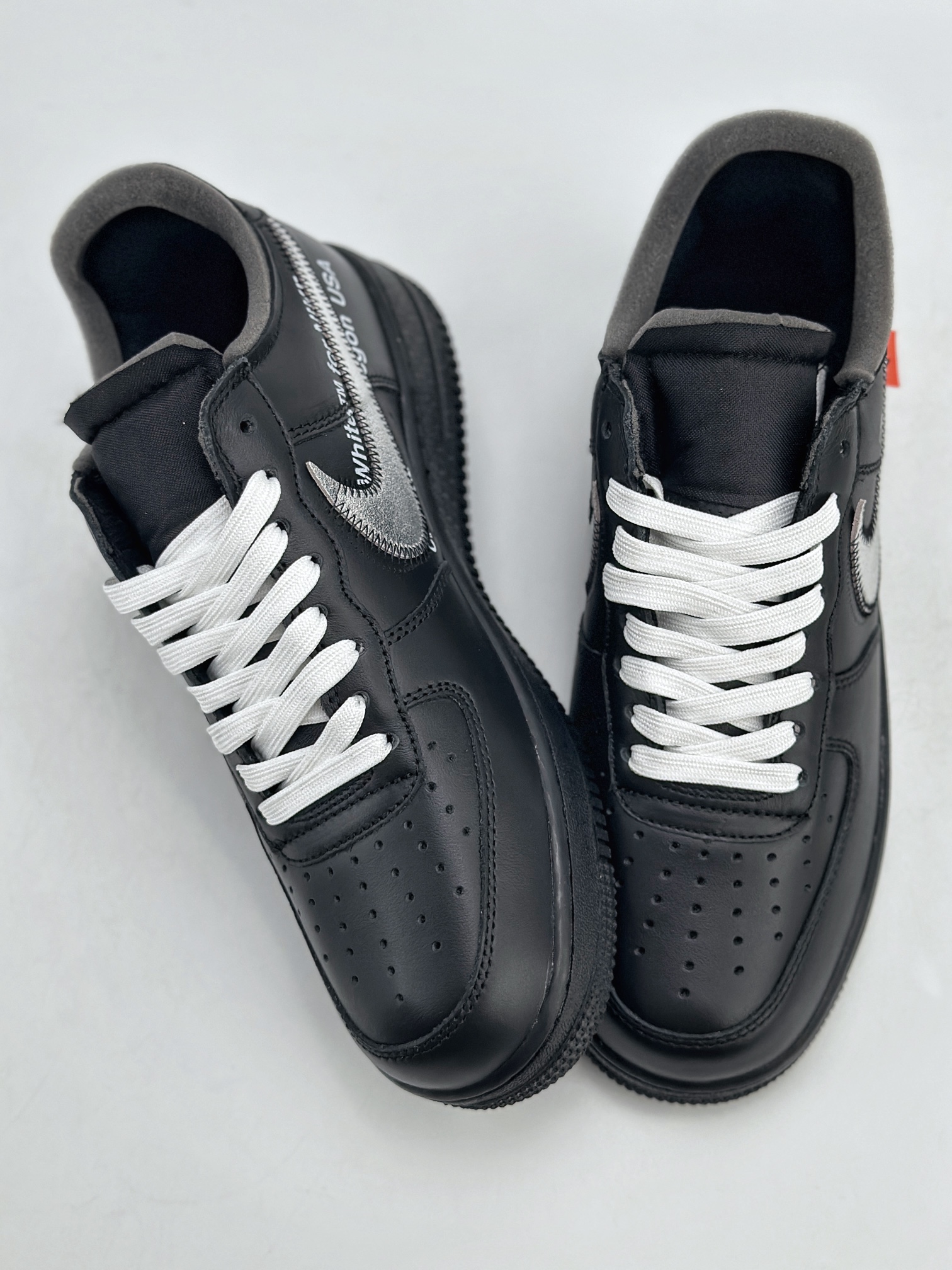 Nike Air Force 1 Low 07 x OFF WHITE Virgil OW联名 黑银  AV5210-001