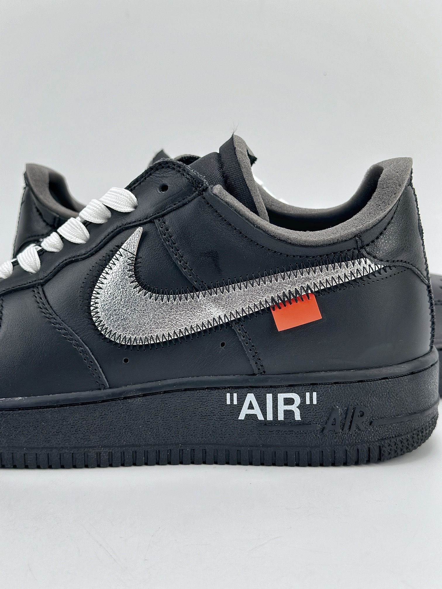 Nike Air Force 1 Low 07 x OFF WHITE Virgil OW联名 黑银  AV5210-001