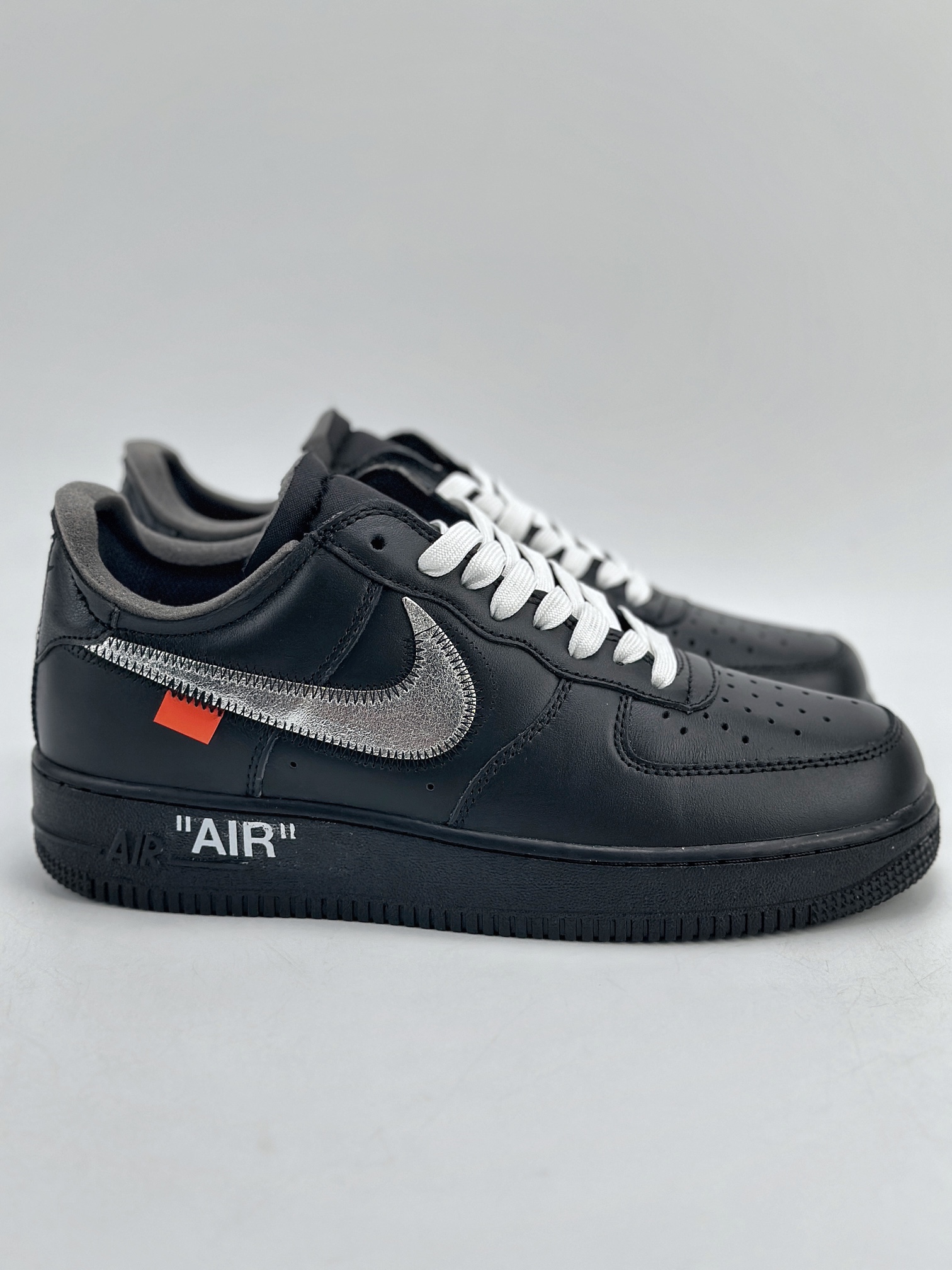 Nike Air Force 1 Low 07 x OFF WHITE Virgil OW联名 黑银  AV5210-001