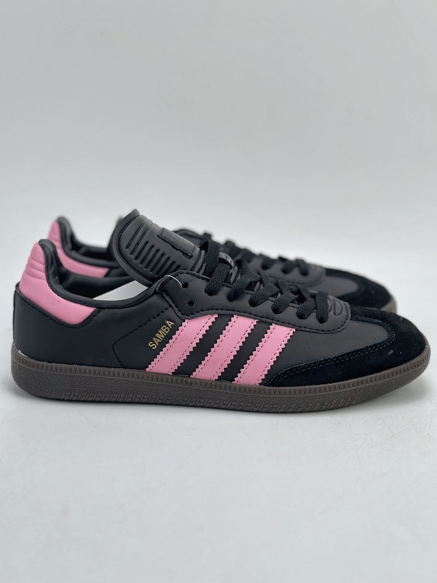 adidas Originals Gazelle INdoor 黑粉 三叶草休闲防滑耐磨低帮板鞋 ID0478