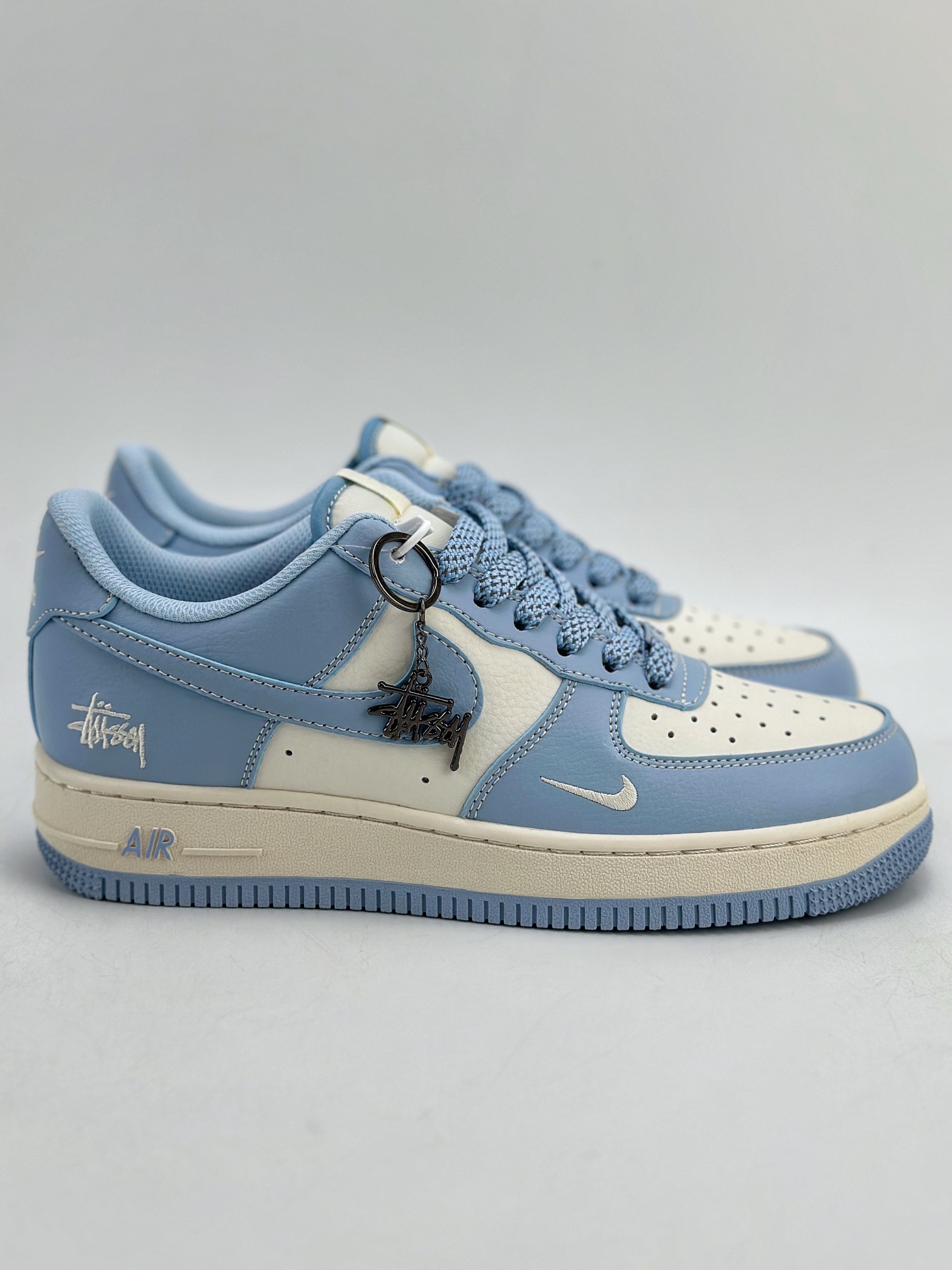 Nike Air Force 1 Low 07 x Stussy 斯图西米白蓝  BB9599-201