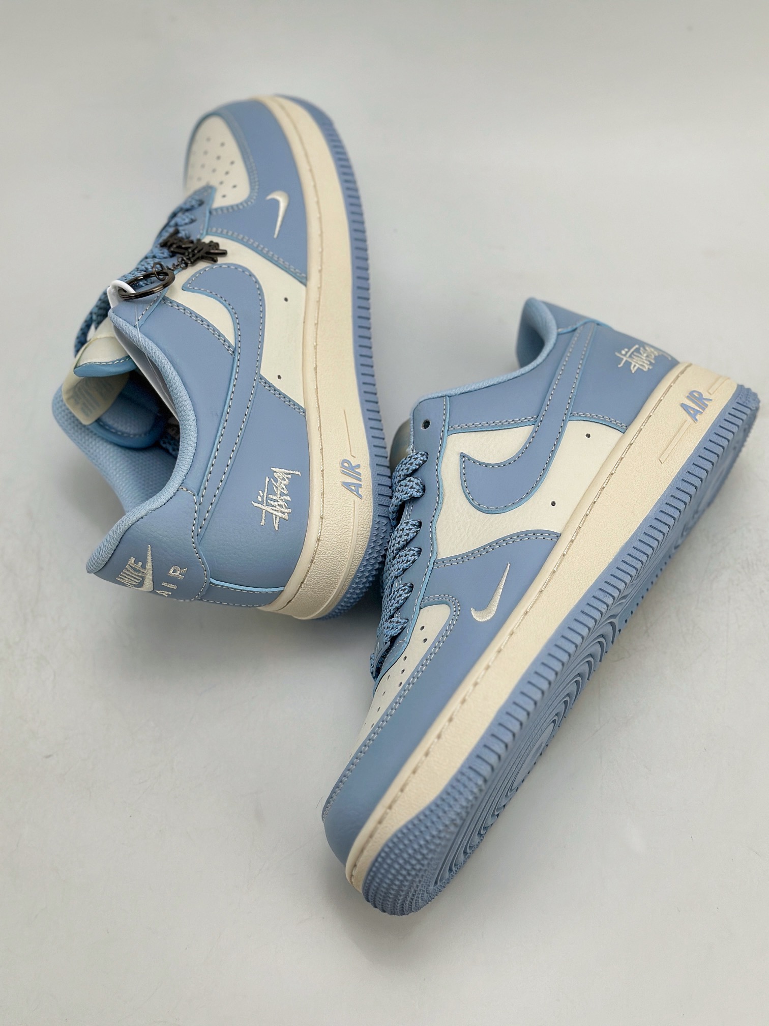 Nike Air Force 1 Low 07 x Stussy 斯图西米白蓝  BB9599-201