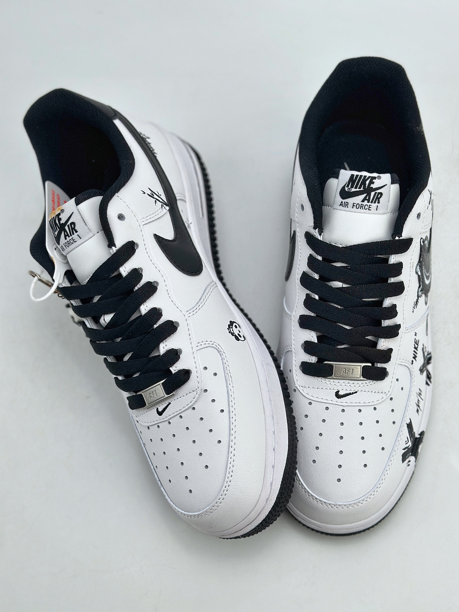 Nike Air Force 1 Low 07 泼墨熊猫 XX 白黑  DH7561-222