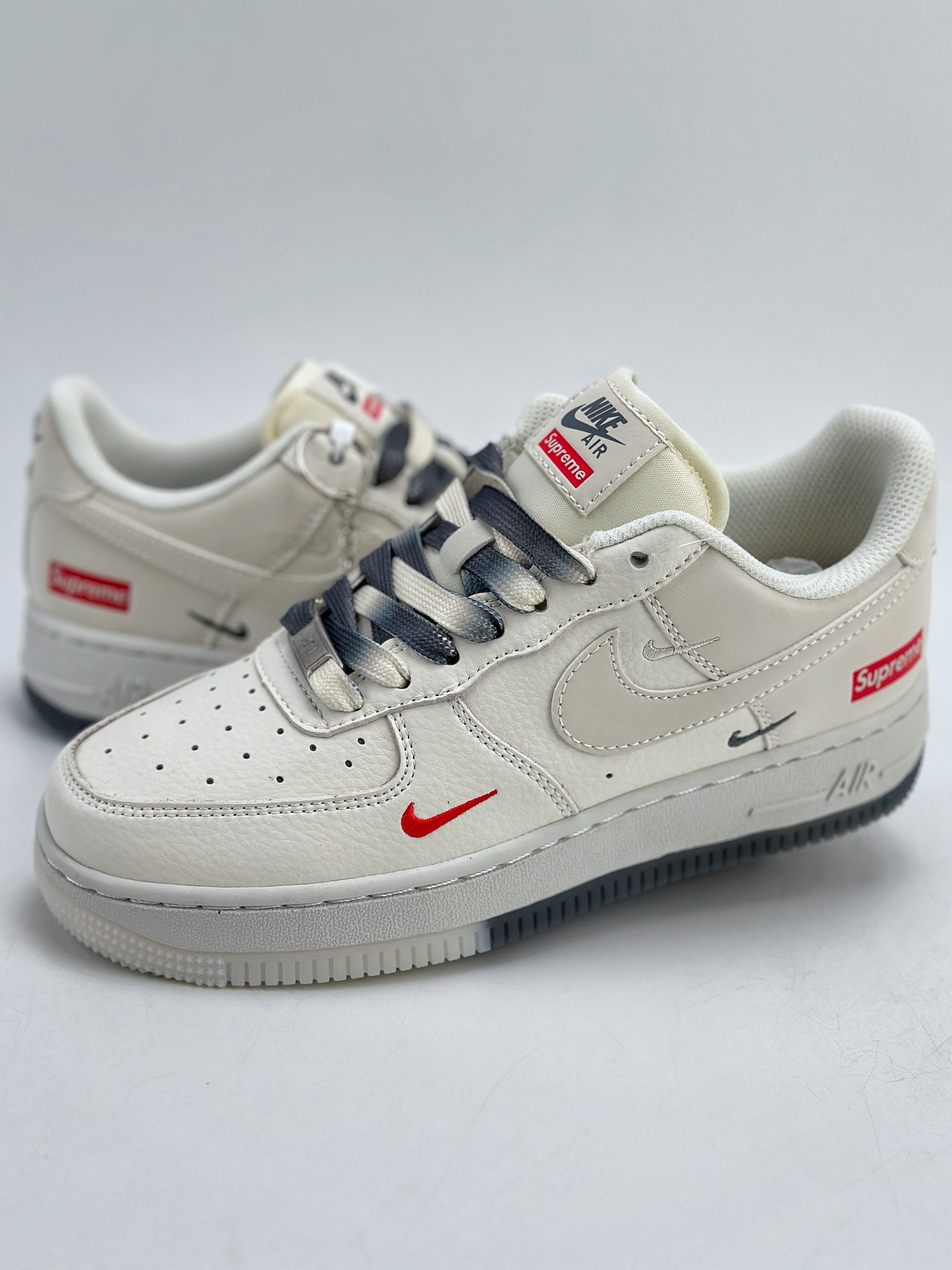 Nike Air Force 1 Low 07 x Supreme 白灰三钩  XZ6188-005