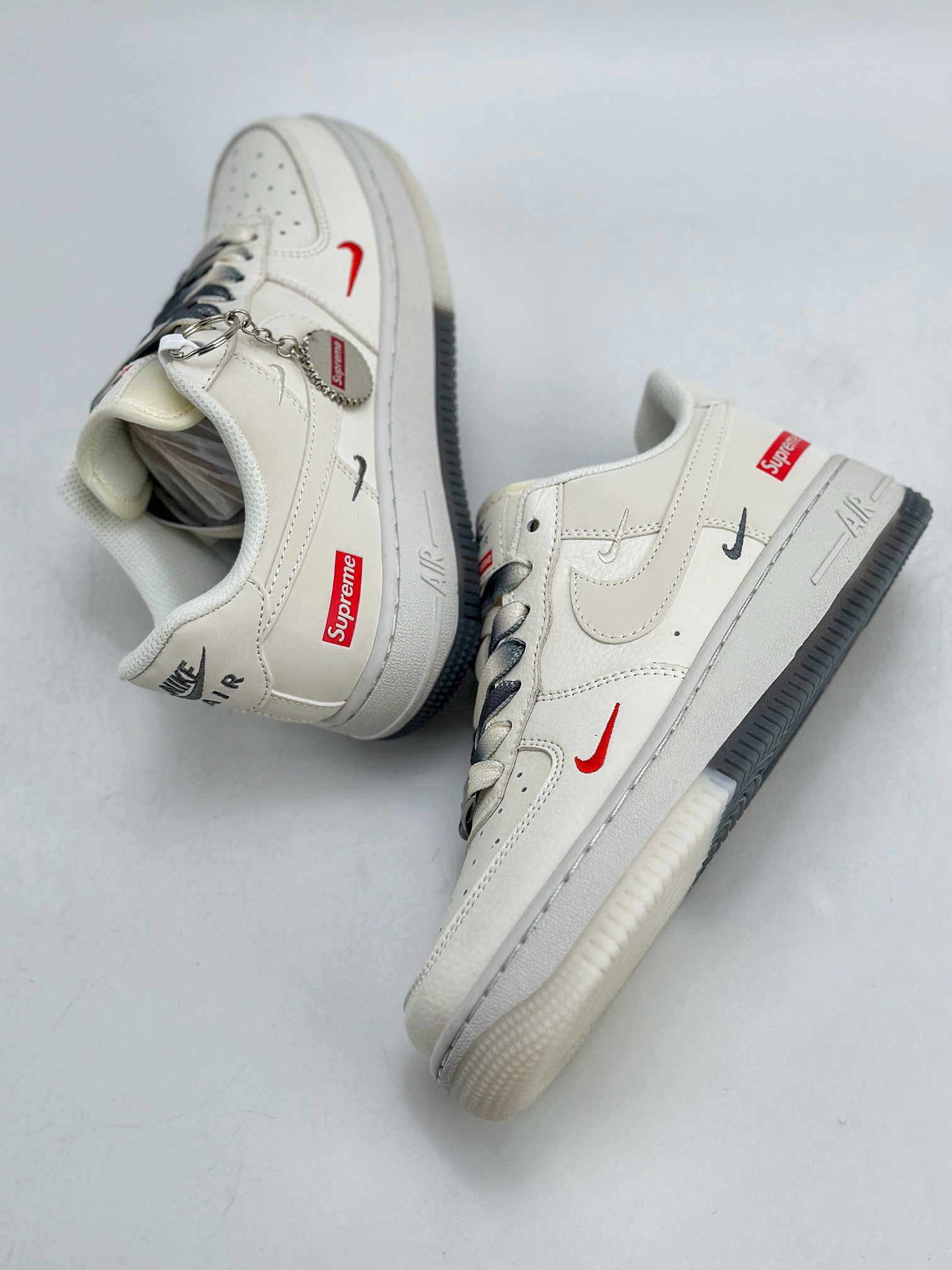 Nike Air Force 1 Low 07 x Supreme 白灰三钩  XZ6188-005