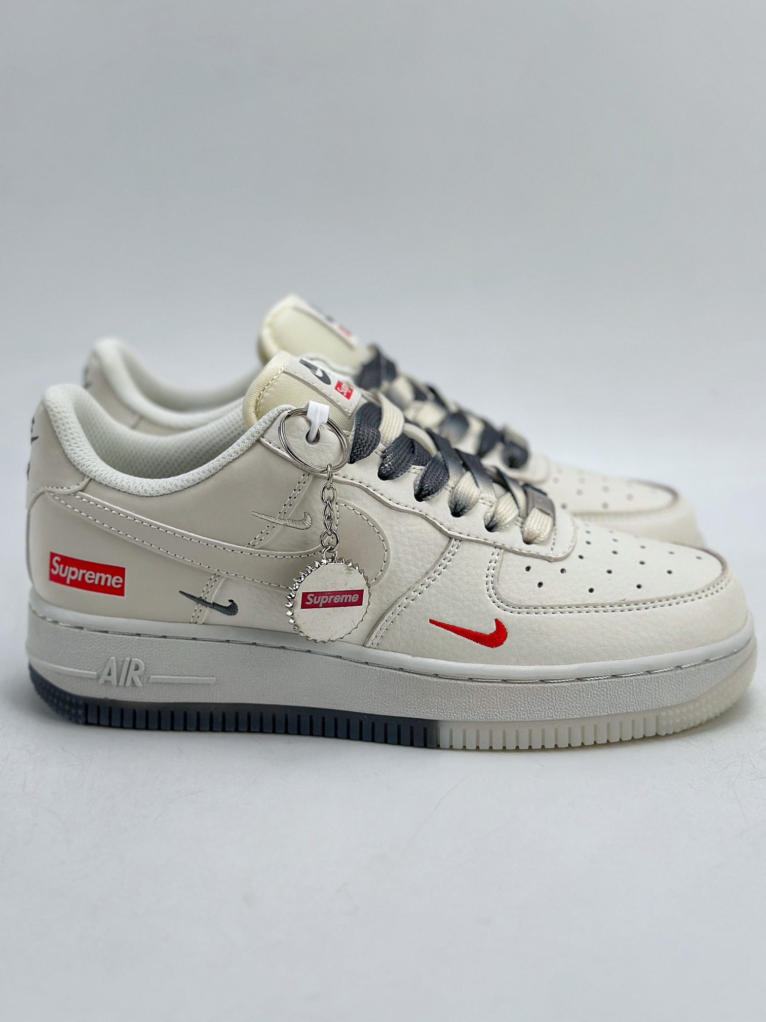 Nike Air Force 1 Low 07 x Supreme 白灰三钩  XZ6188-005