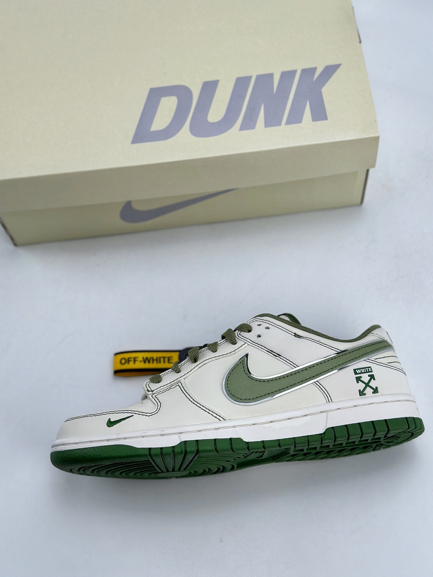 Nike SB Dunk Low x OFF-WHITE 白绿小钩 DJ2024-002