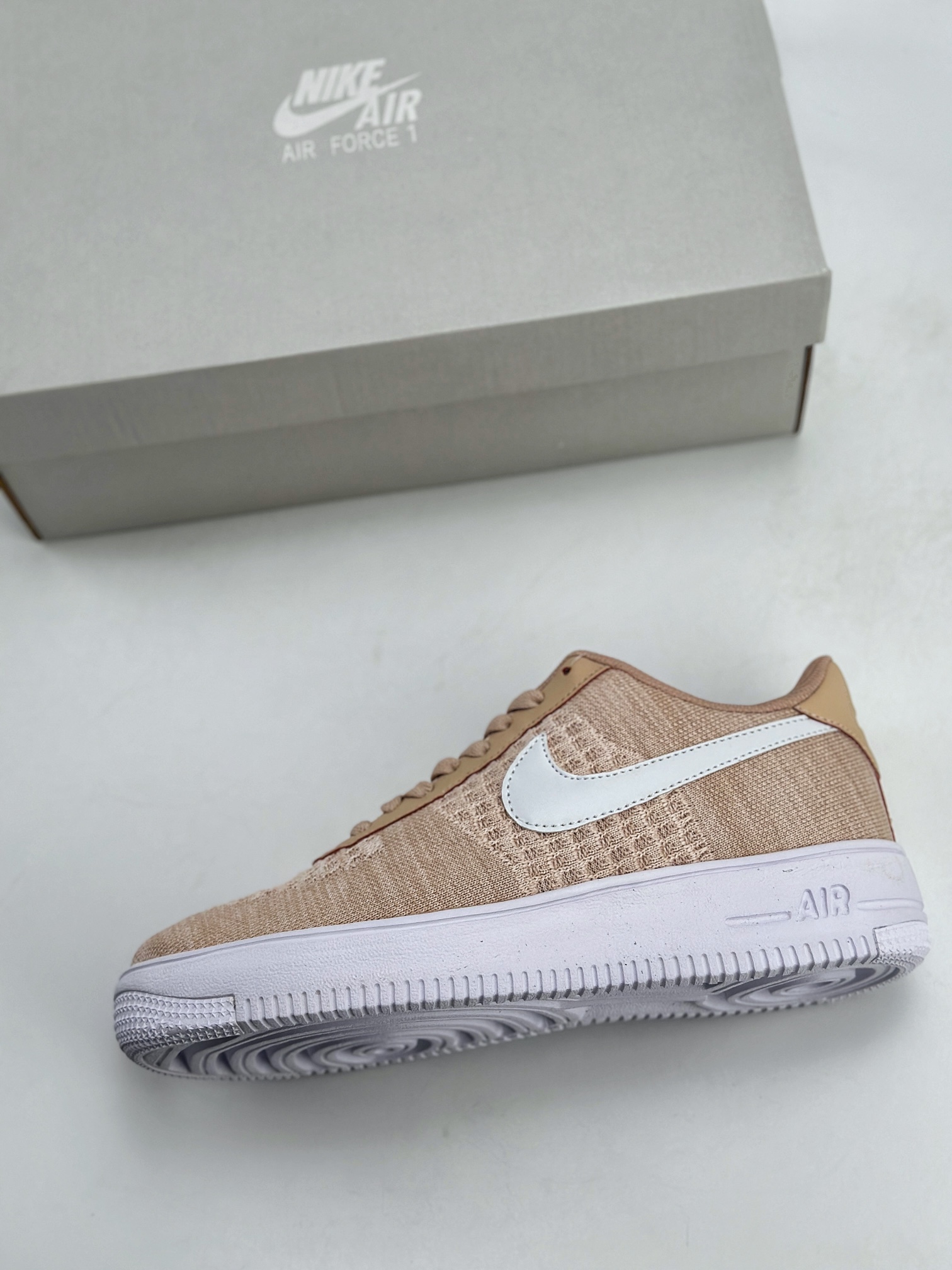 Nike Air Force 1 Low 07 Flyknit 2.0 藕粉白  CI0051-200