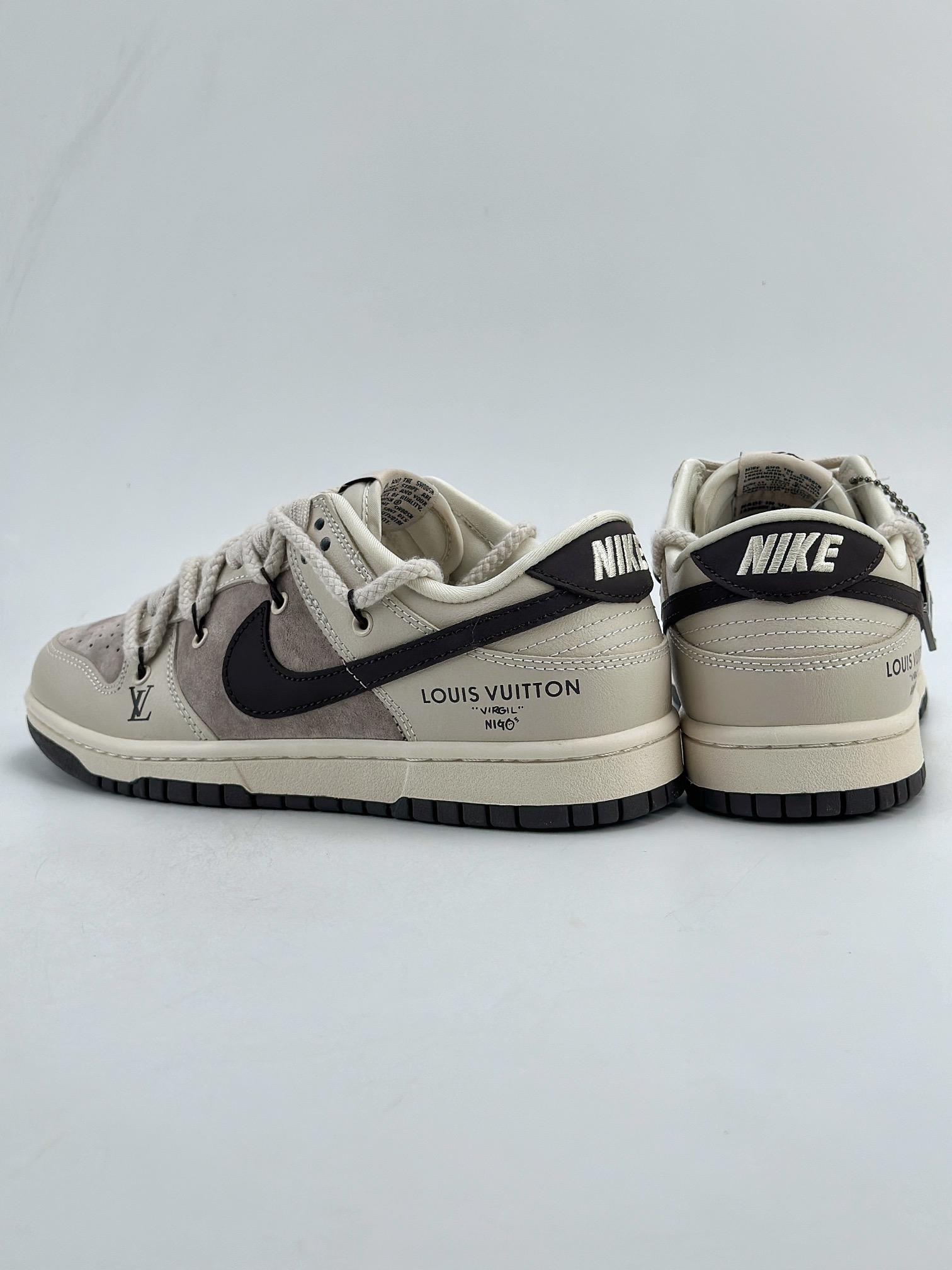 Nike SB Dunk Low x Louis Vuitton 棕灰绑带 XX2025-328