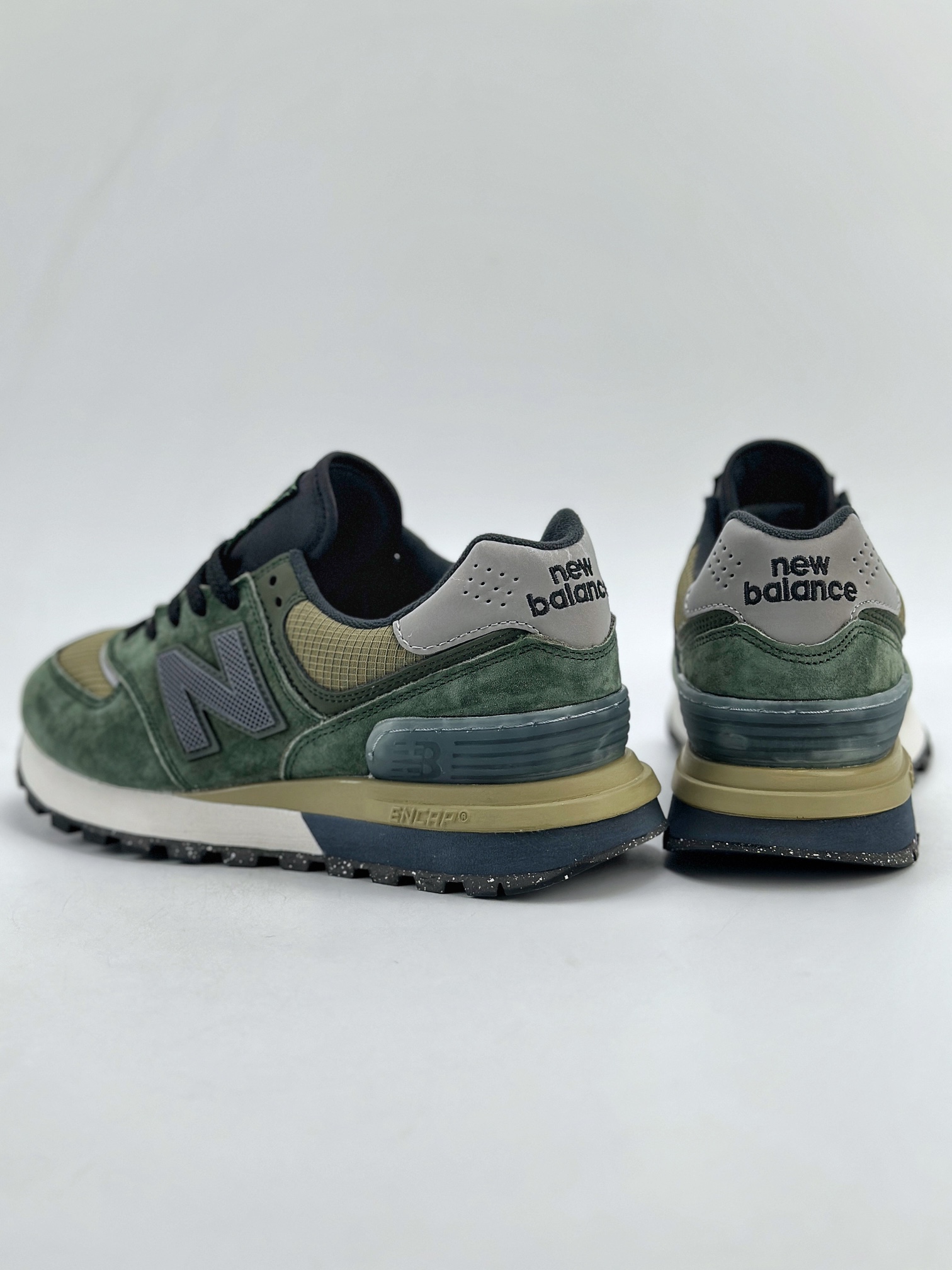 NB新百伦New Balance U574 x Stone Island 石头岛联名 黑绿低帮复古休闲运动慢跑鞋  U574LGIL