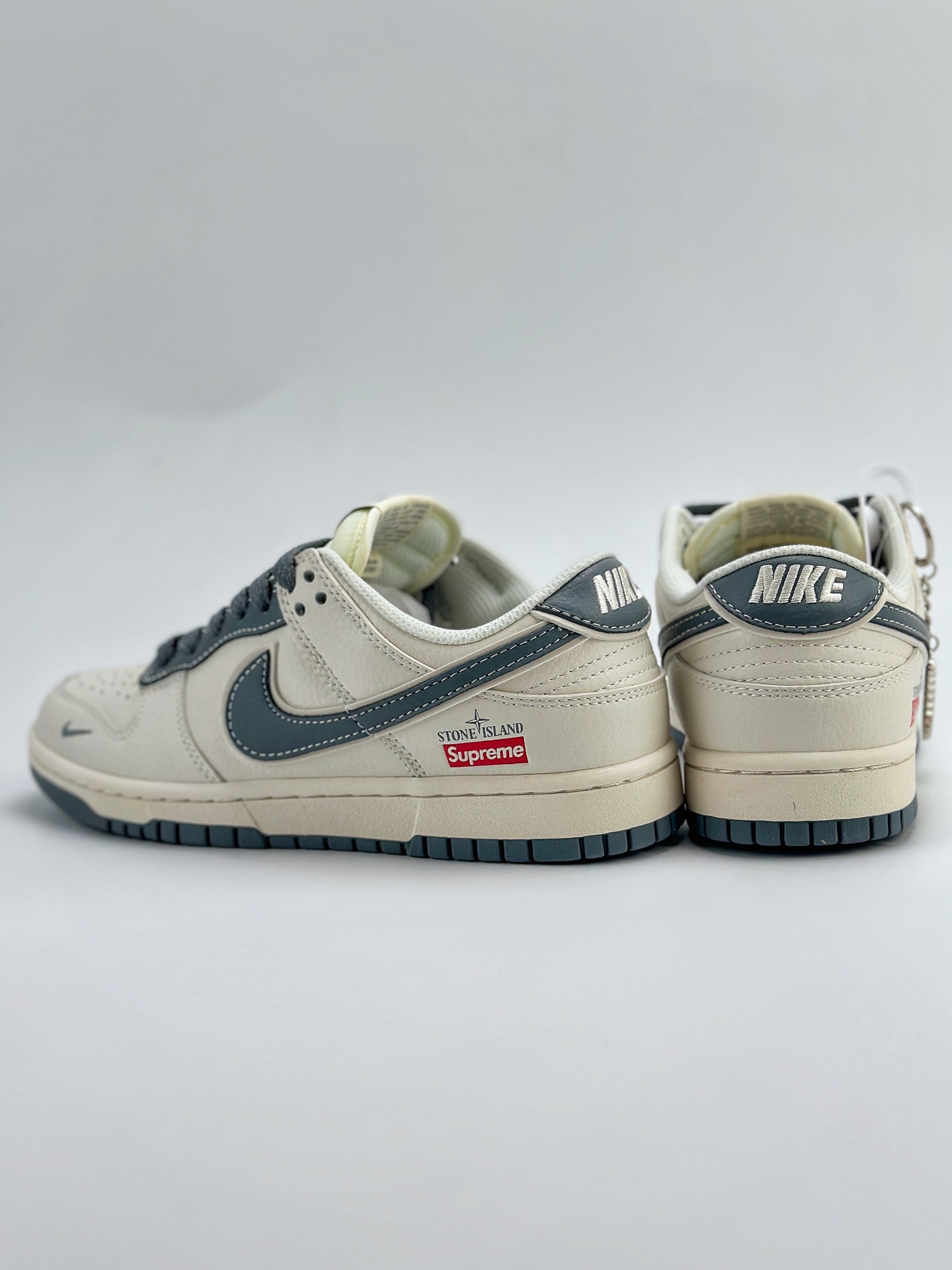 Nike SB Dunk Low x Supreme x Stone Island 白青  BB9866-002