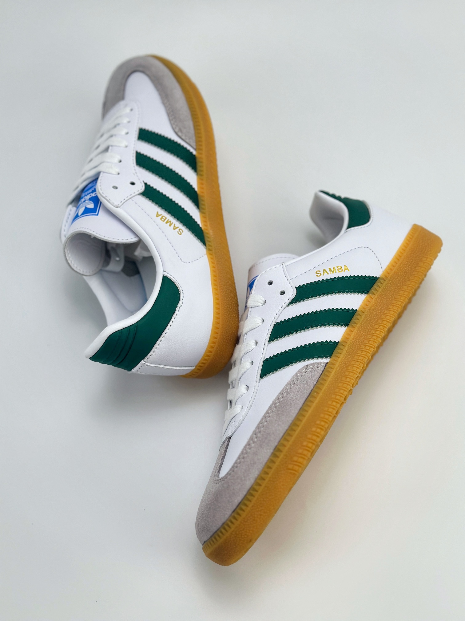 adidas originals Samba OG 白绿 IE3437