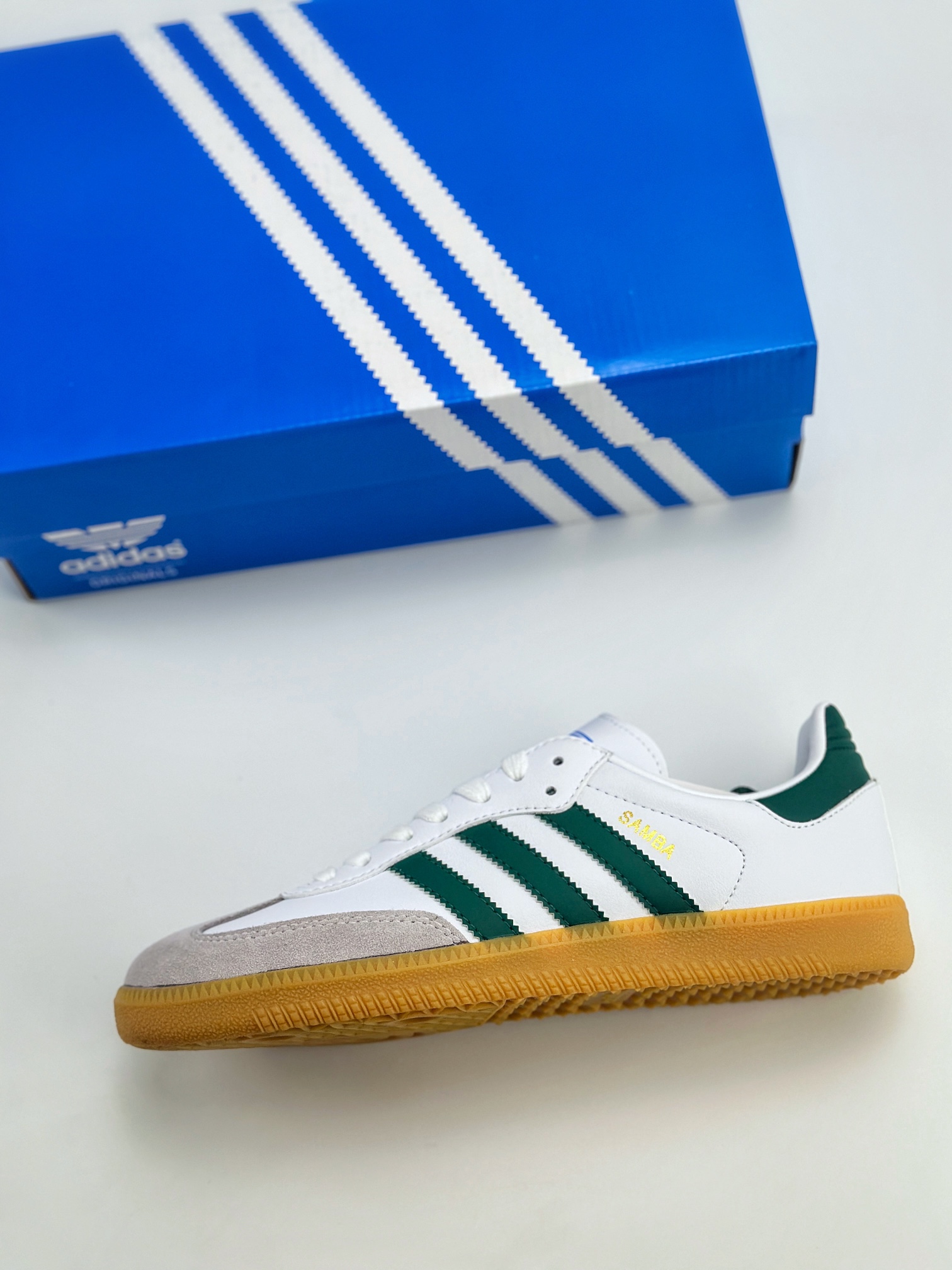 adidas originals Samba OG 白绿 IE3437