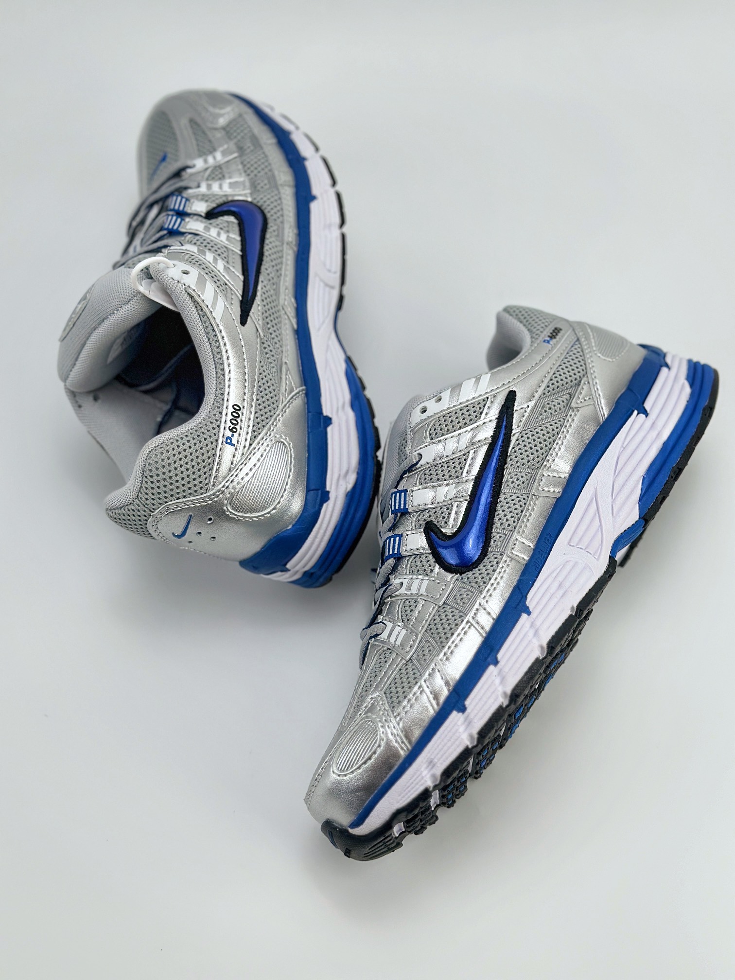 Nike P-6000 Initiator Running 耐克INS 白蓝银 复古休闲运动老爹鞋 BV1021-001