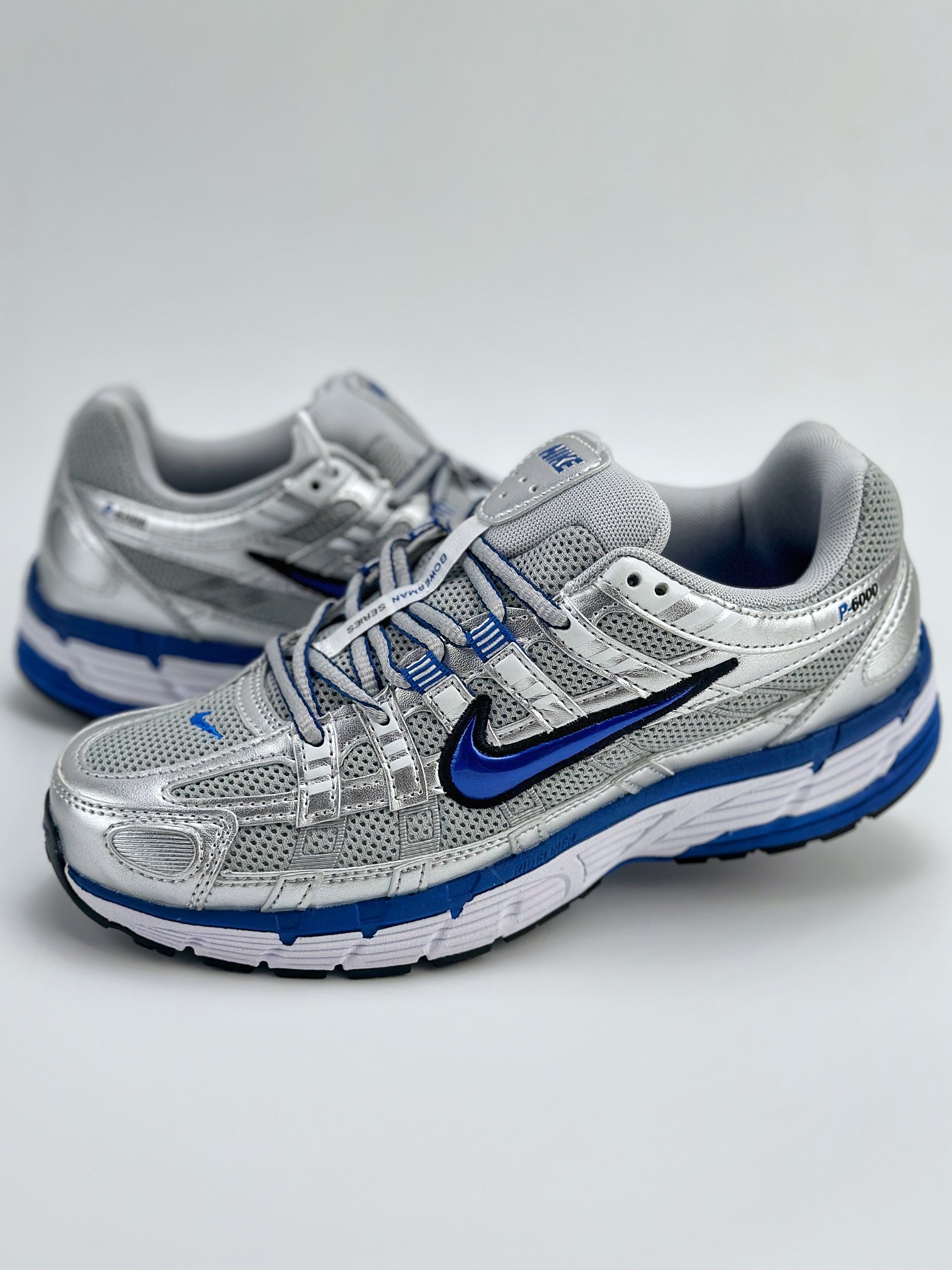 Nike P-6000 Initiator Running 耐克INS 白蓝银 复古休闲运动老爹鞋 BV1021-001