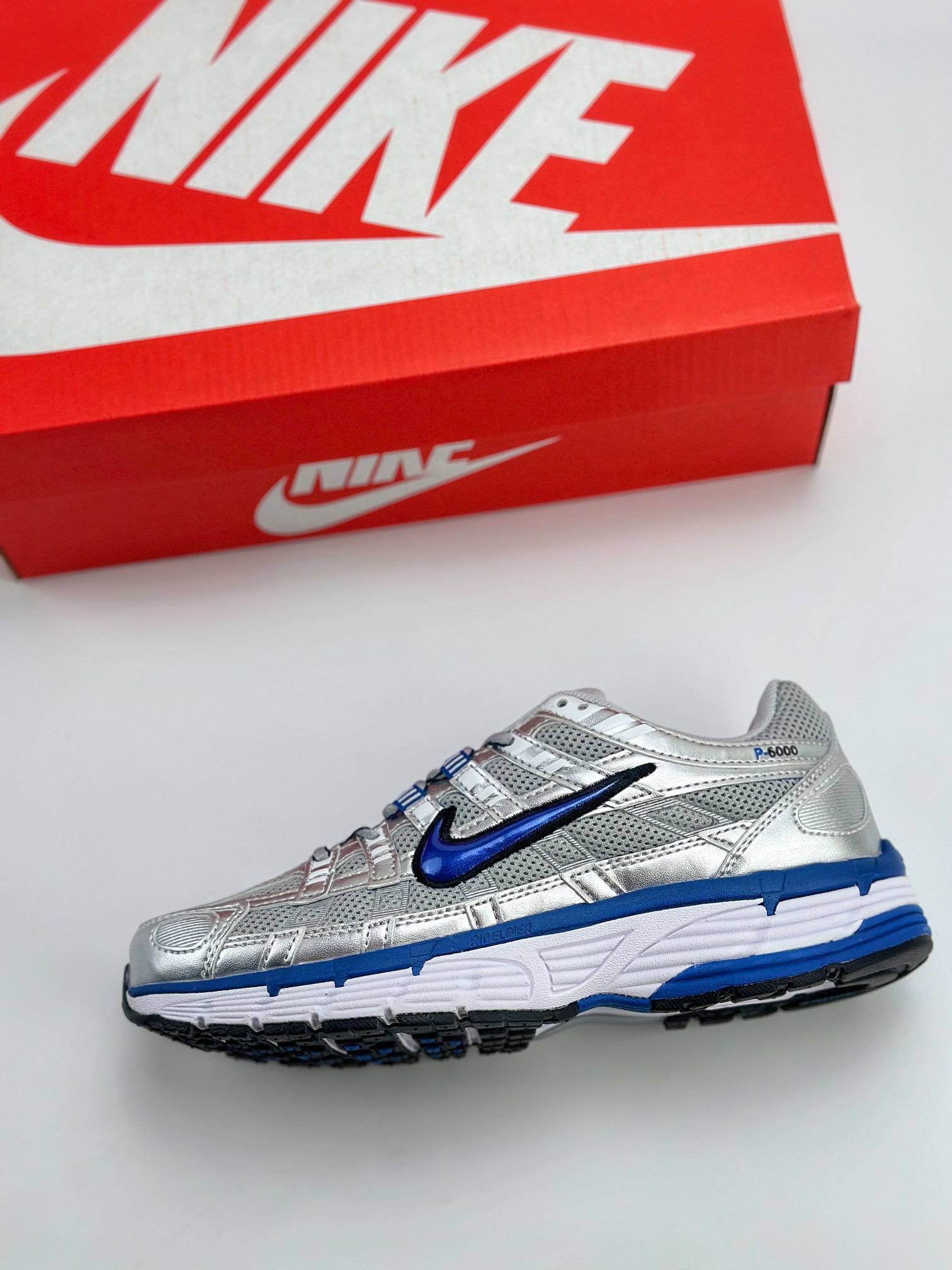 Nike P-6000 Initiator Running 耐克INS 白蓝银 复古休闲运动老爹鞋 BV1021-001