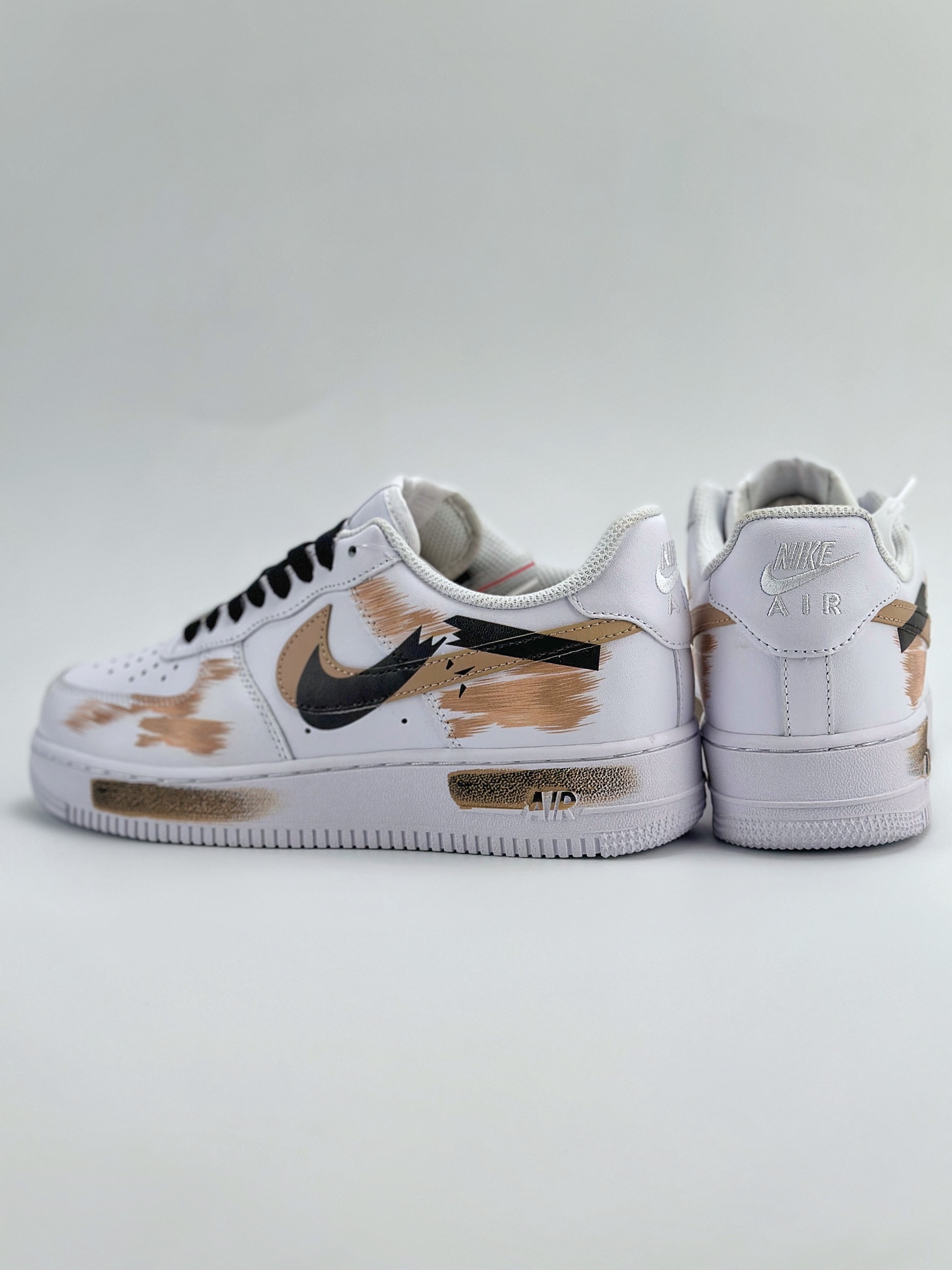 Nike Air Force 1 Low 07 手绘 断裂三钩 白棕