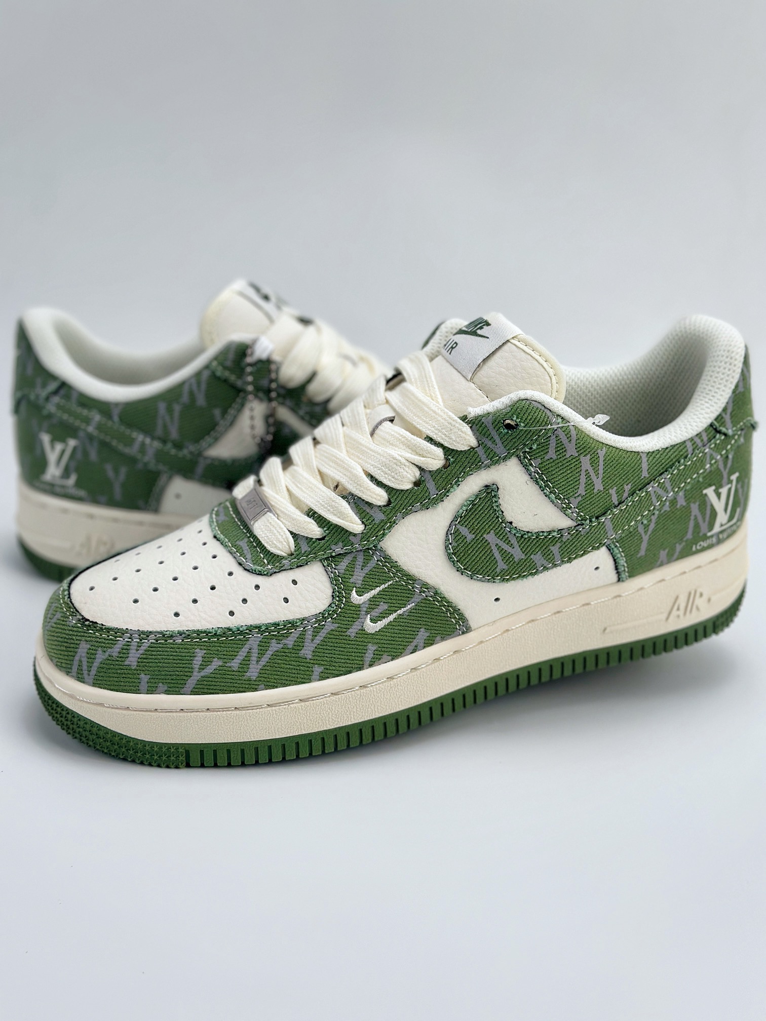 Nike Air Force 1 Low 07 x Louis Vuitton x MLB 白绿印花 HD1968-029