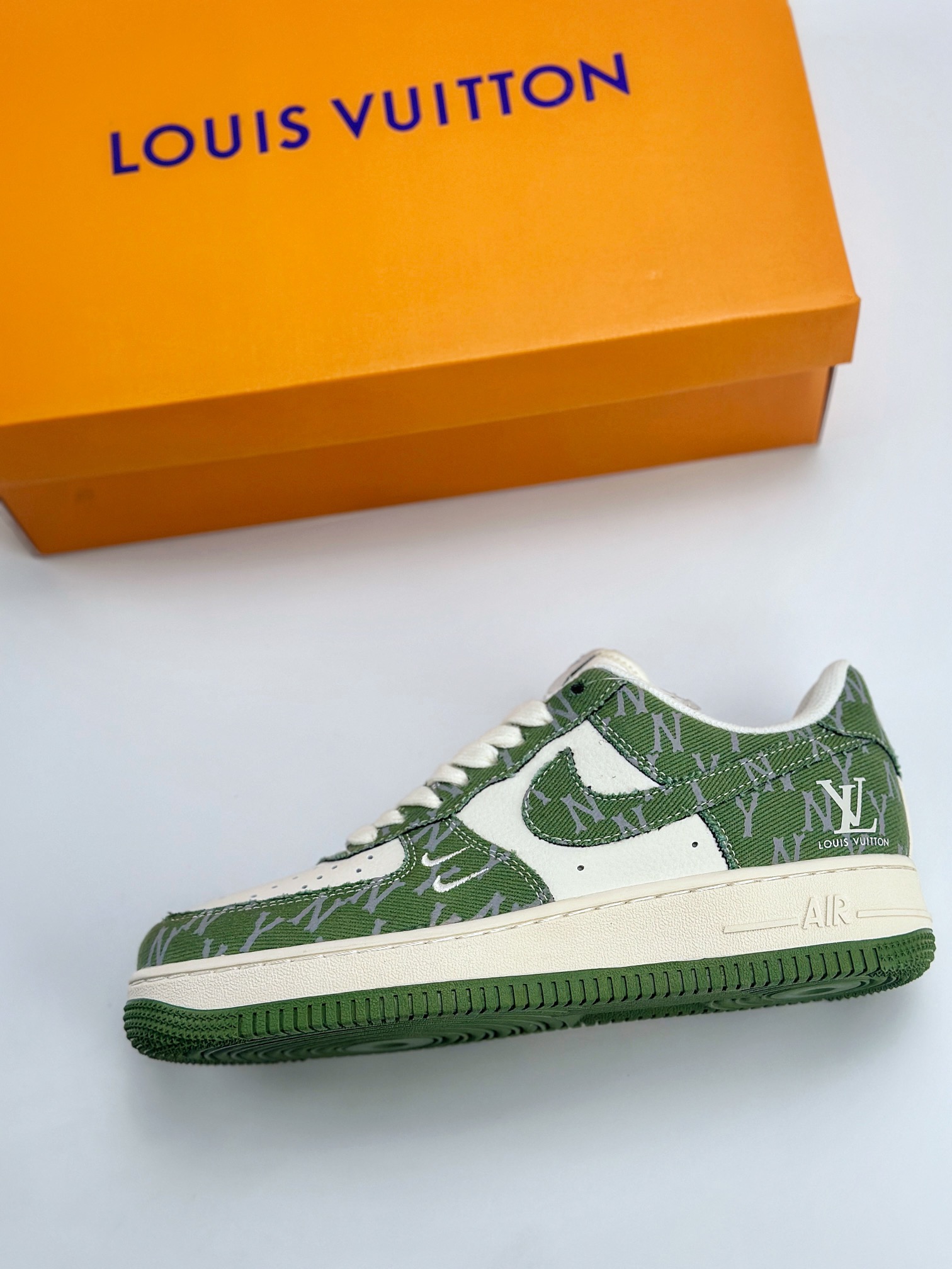 Nike Air Force 1 Low 07 x Louis Vuitton x MLB 白绿印花 HD1968-029