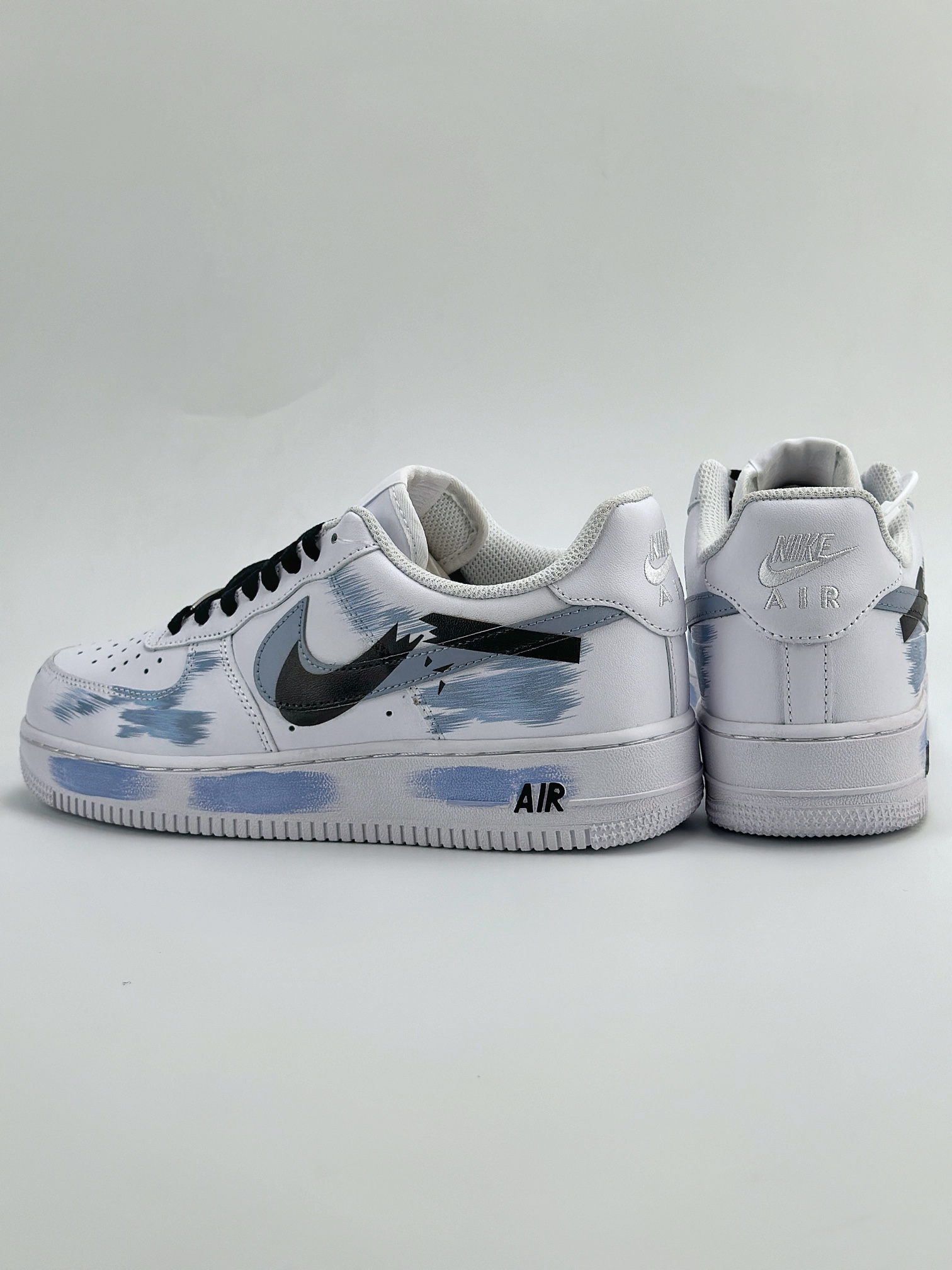 Nike Air Force 1 Low 07 断裂三钩 灰白紫