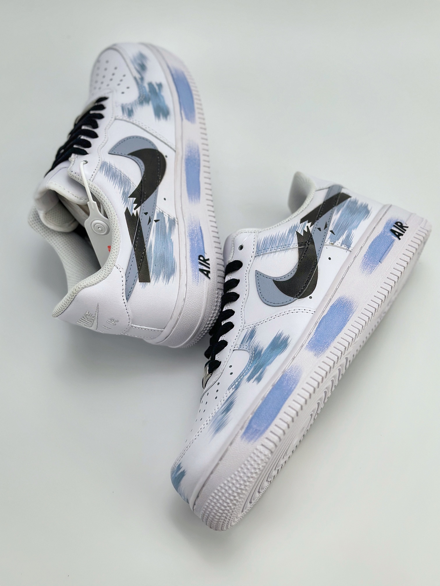 Nike Air Force 1 Low 07 断裂三钩 灰白紫