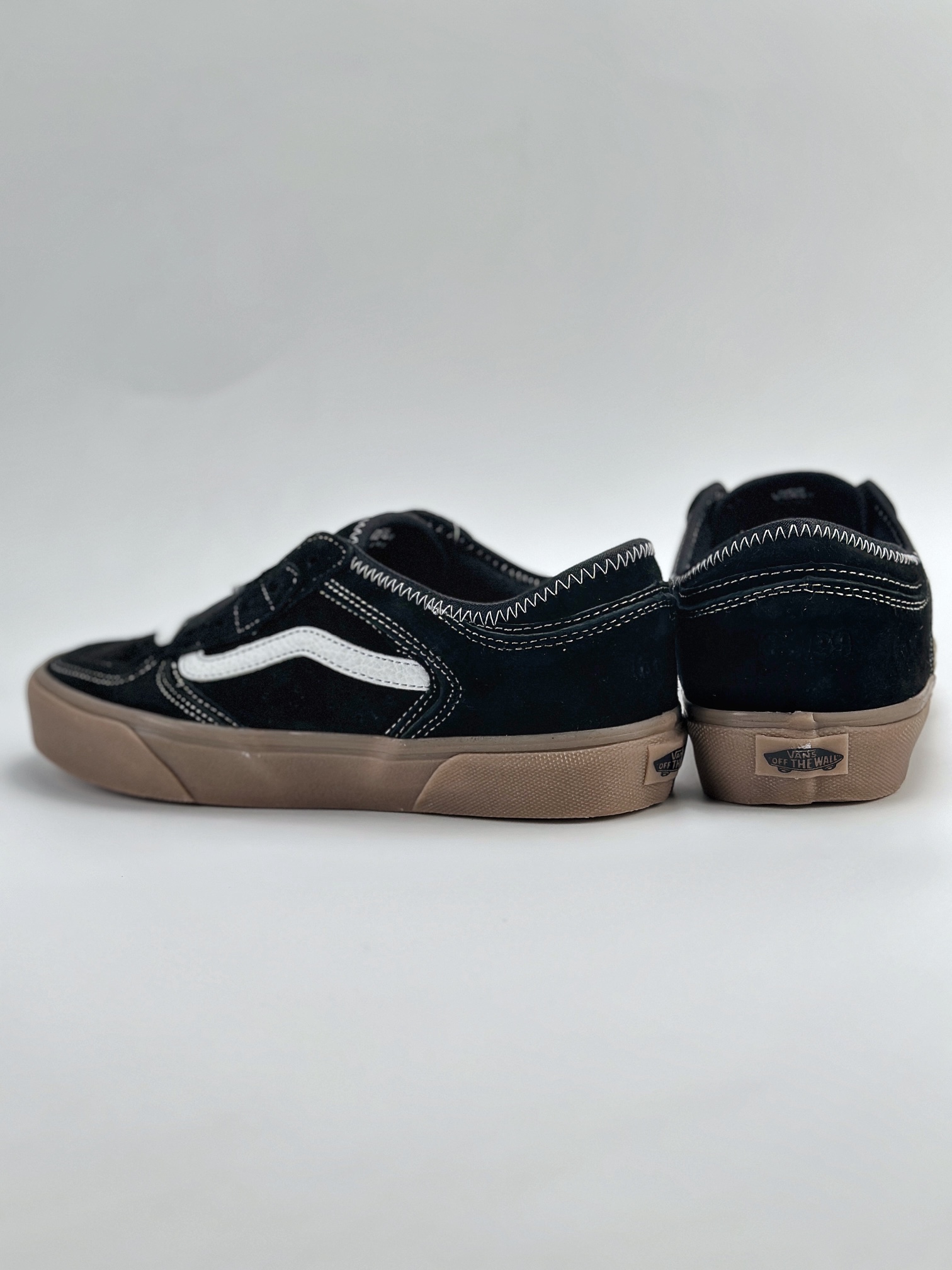 Vans范斯官方 Rowley Classics 经典黑色生胶底复古潮流板鞋