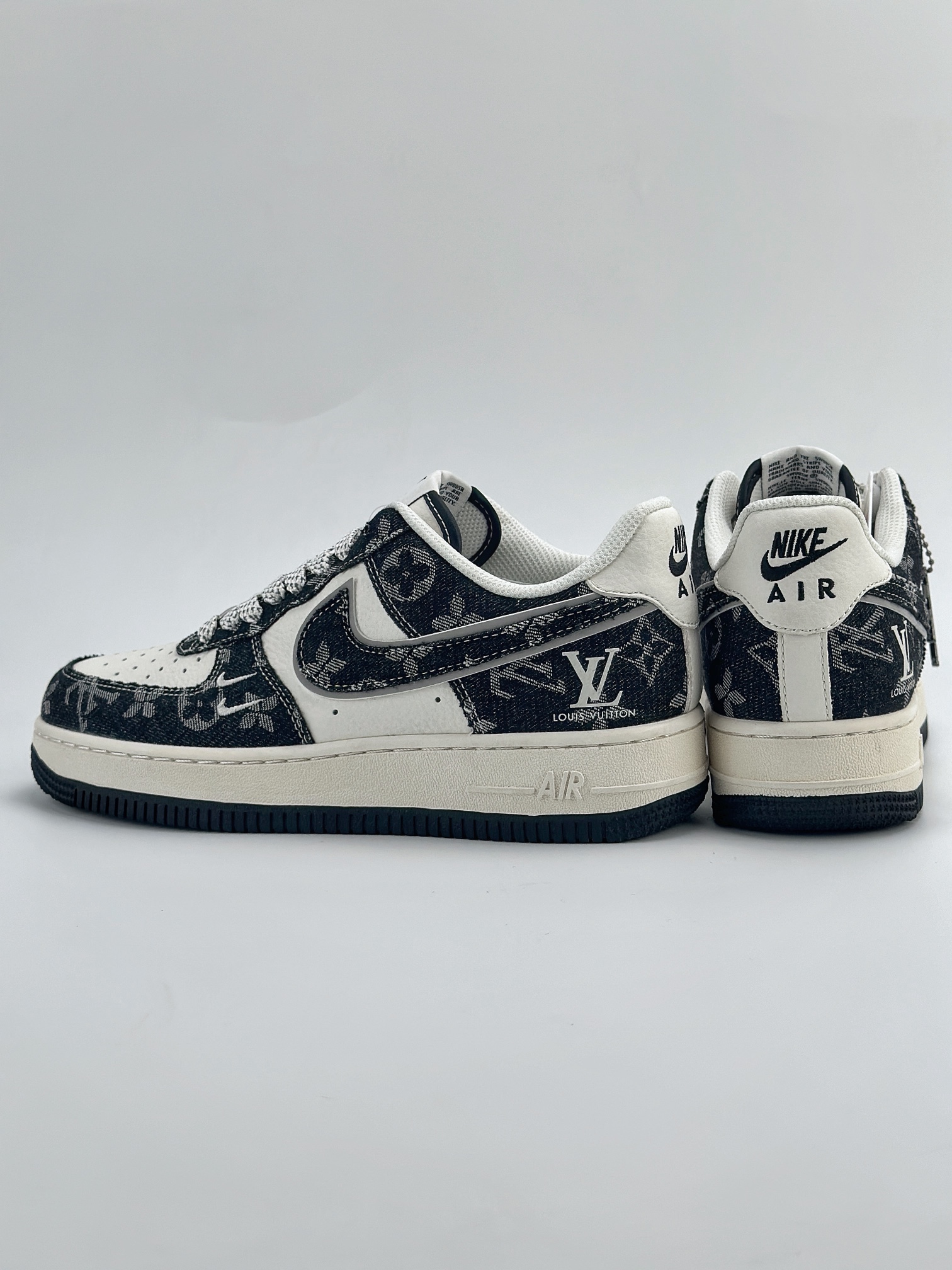 Nike Air Force 1 Low 07 x Louis Vuitton 白黑牛仔布 SJ2088-02