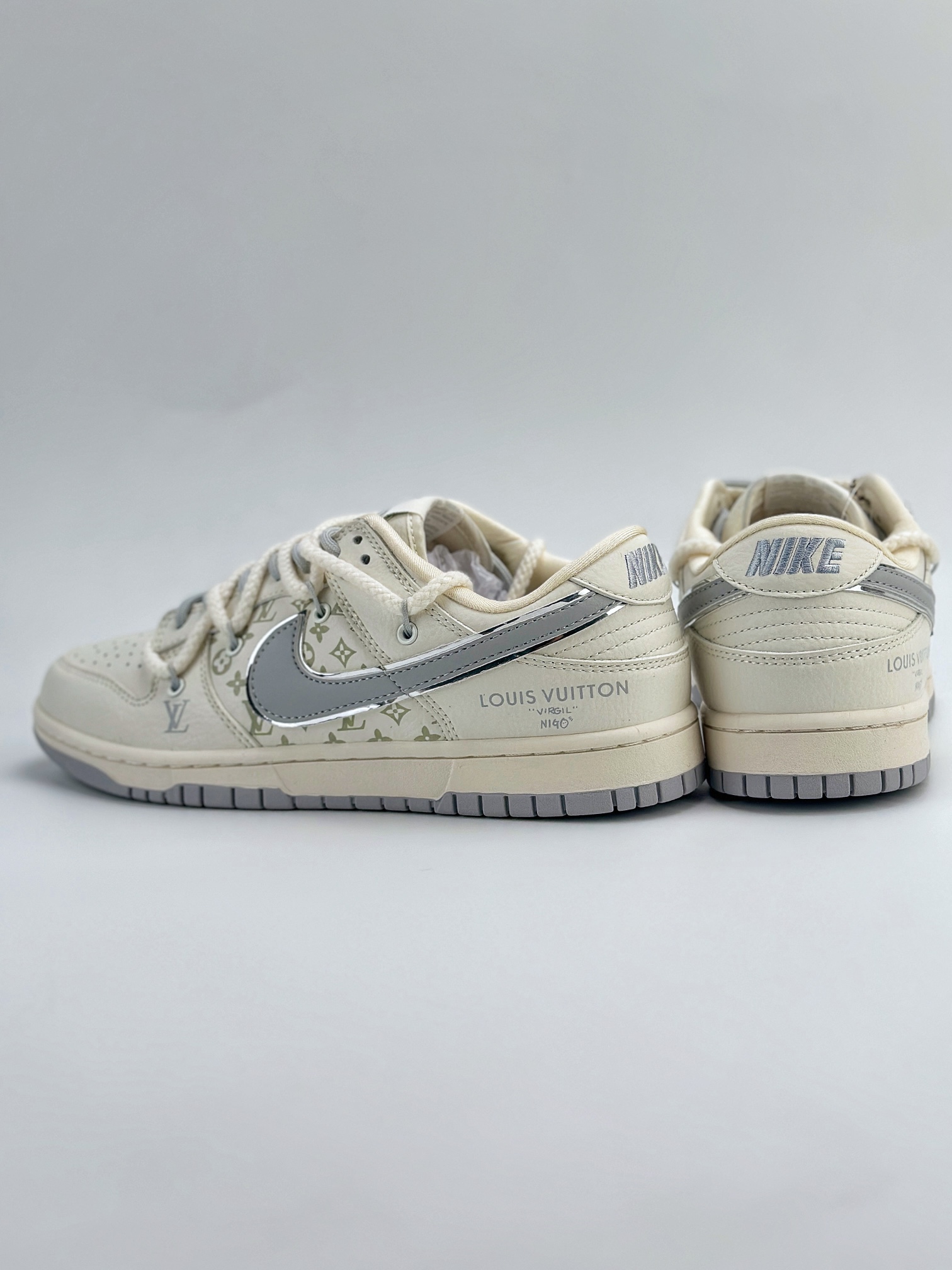 Nike SB Dunk Low x Louis Vuitton 白灰绑带 SJ2068-245