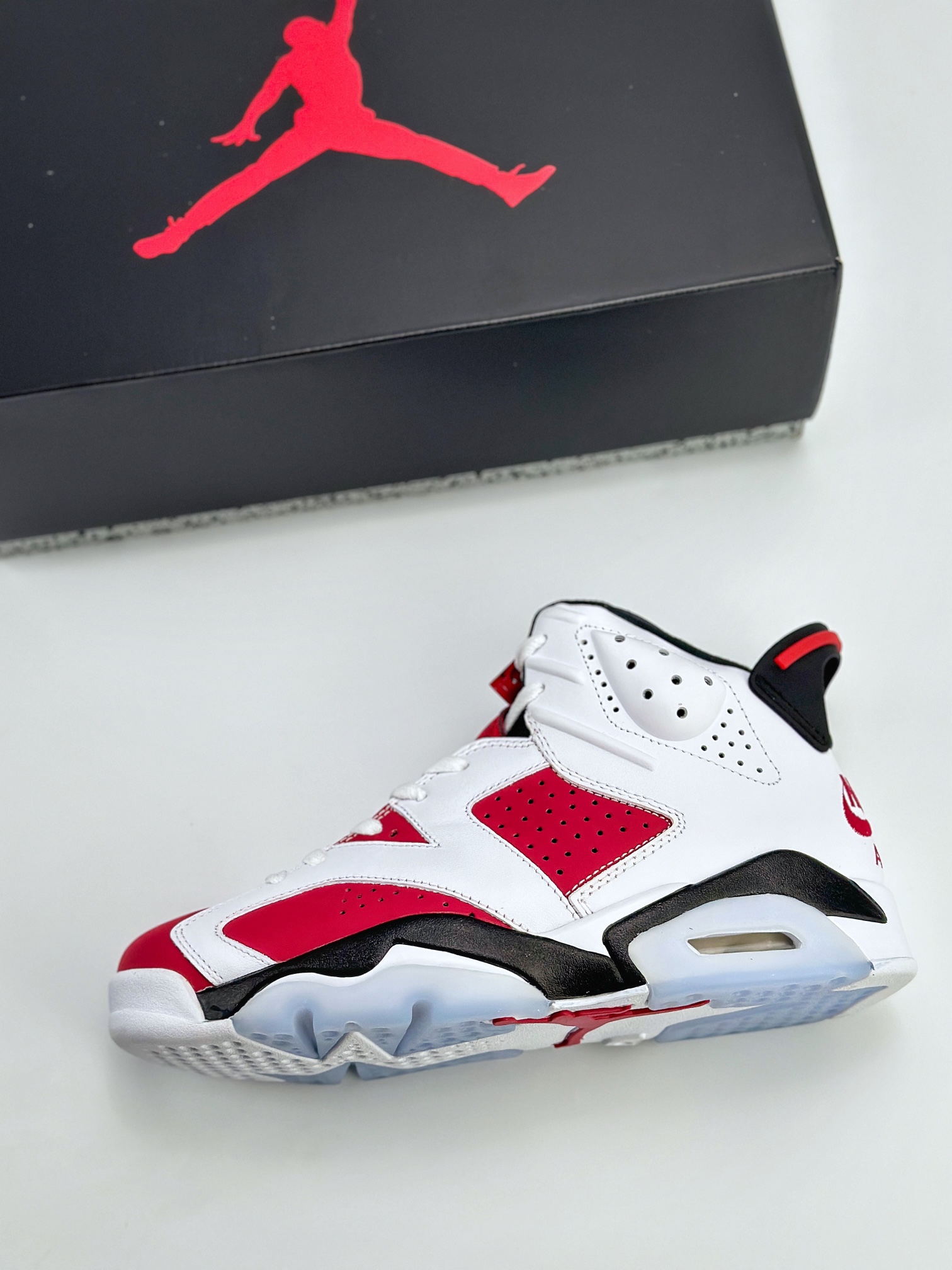 Air Jordan 6 Retro ”carmine” 白红胭脂 2021年版 潮流复古篮球鞋 CT8529-106