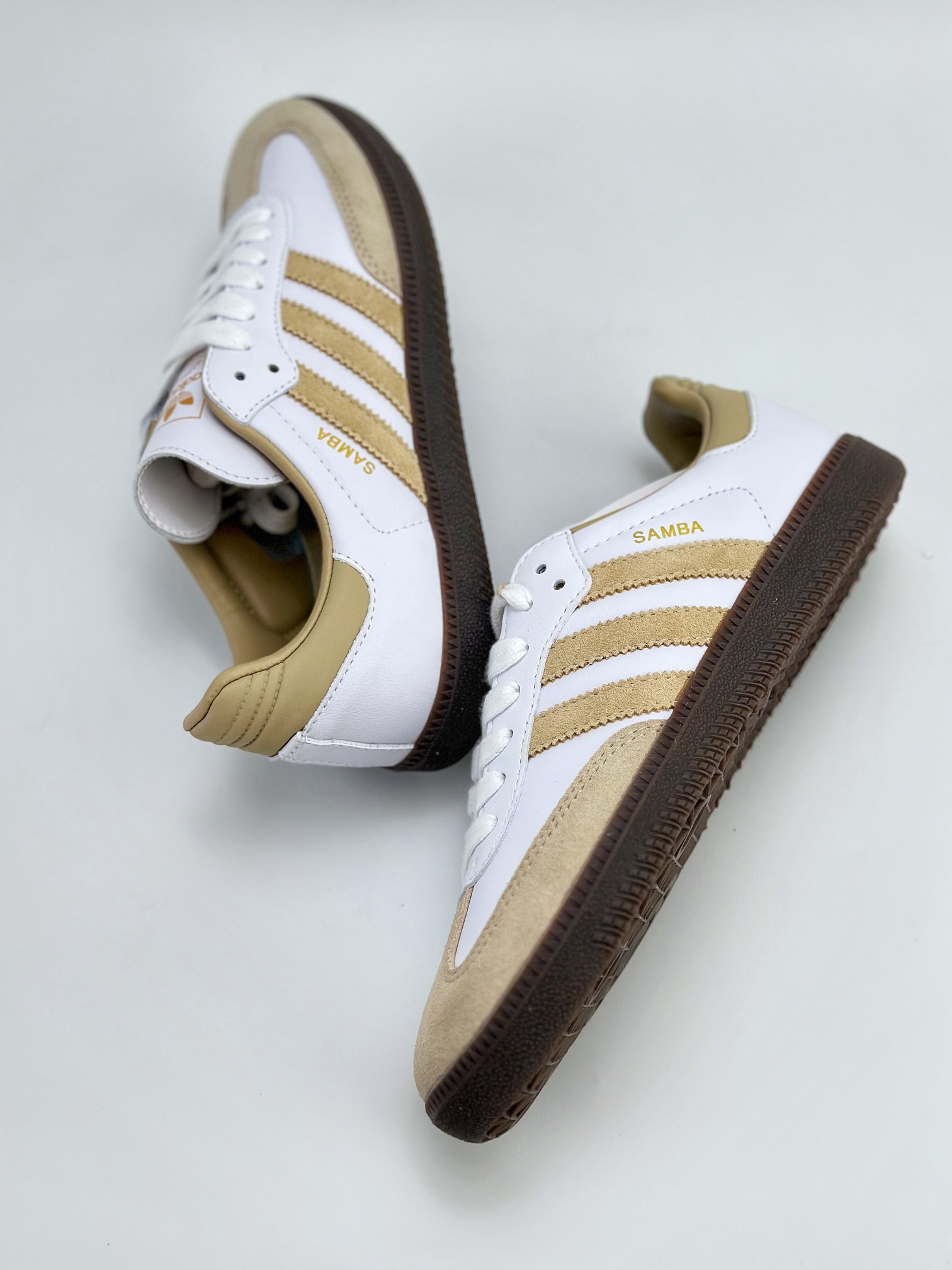 adidas originals Samba OG 白黄 JI0218