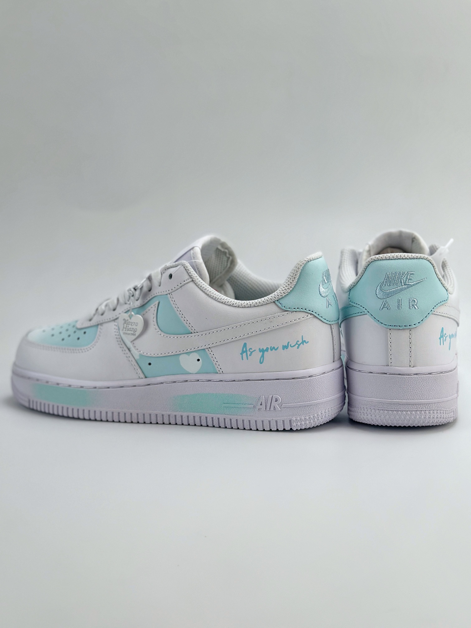 Nike Air Force 1 Low 07 万花弄 心心相印-蔚蓝 白浅蓝