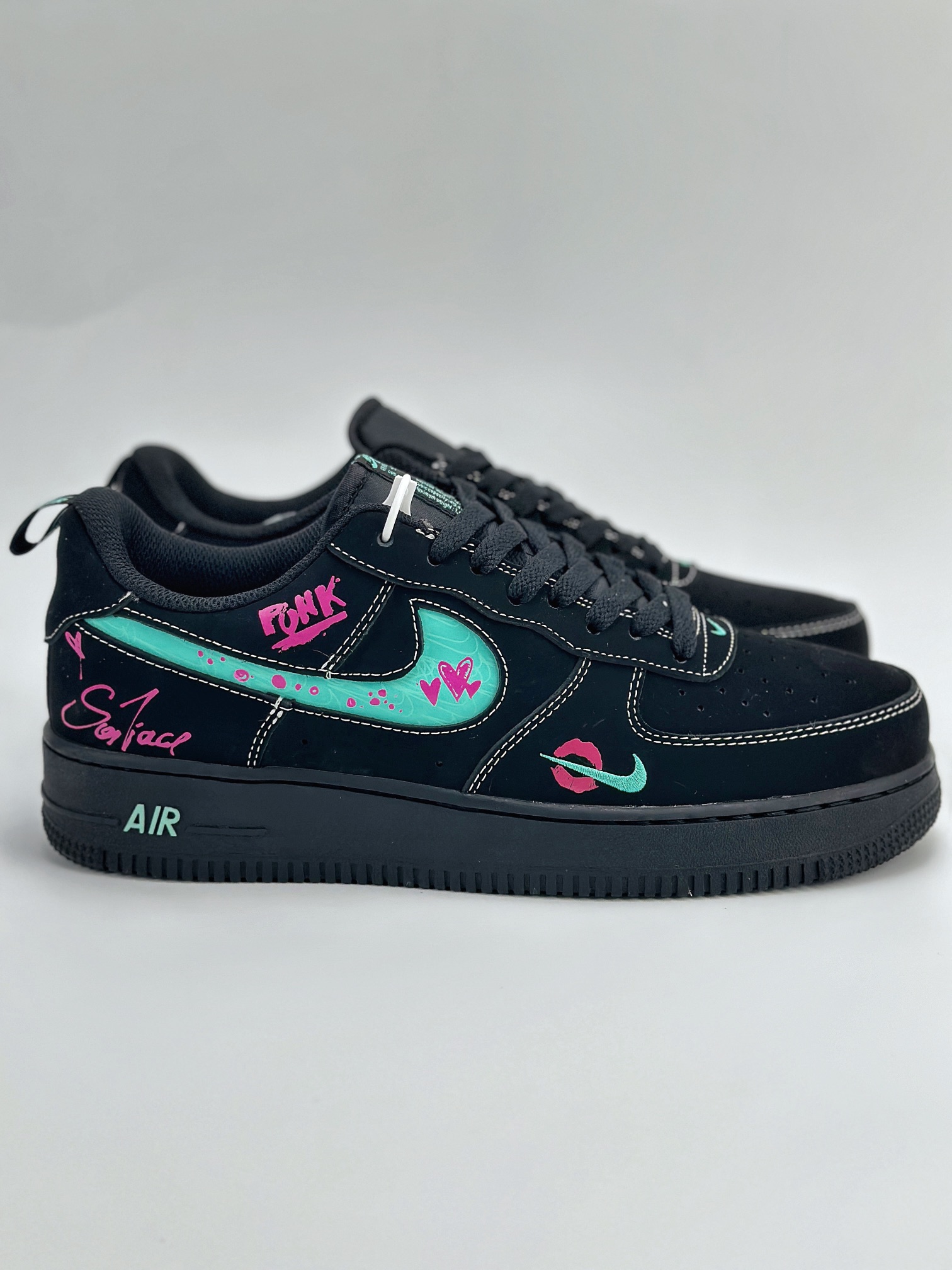 Nike Air Force 1 Low 07 蒂芙尼黑粉涂鸦 FB8971-005