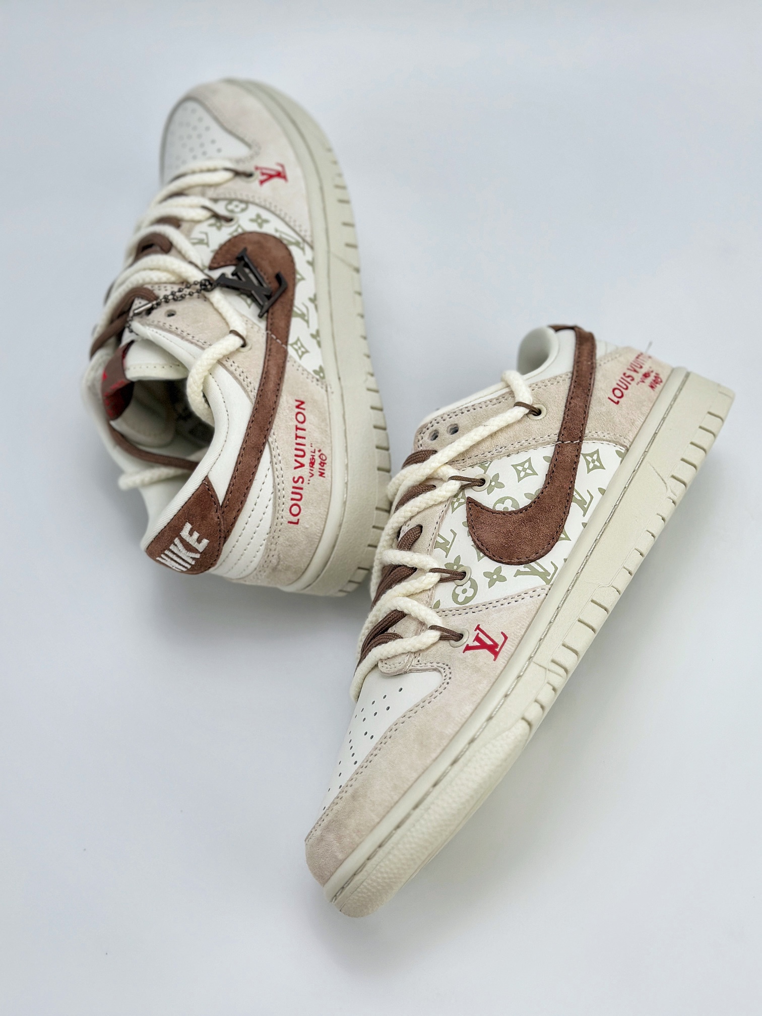 Nike SB Dunk Low x Louis Vuitton LV白棕绑带 FC1688-173