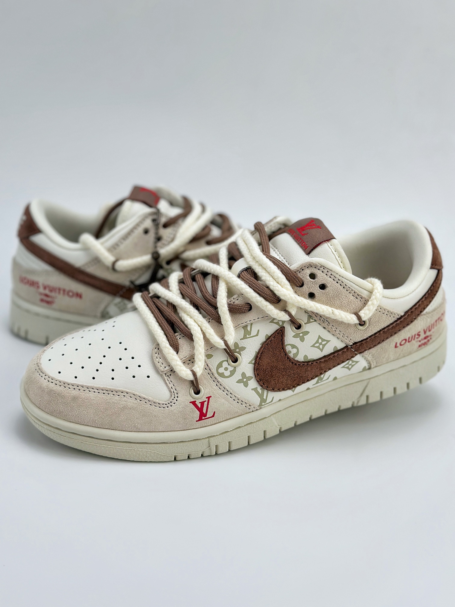 Nike SB Dunk Low x Louis Vuitton LV白棕绑带 FC1688-173