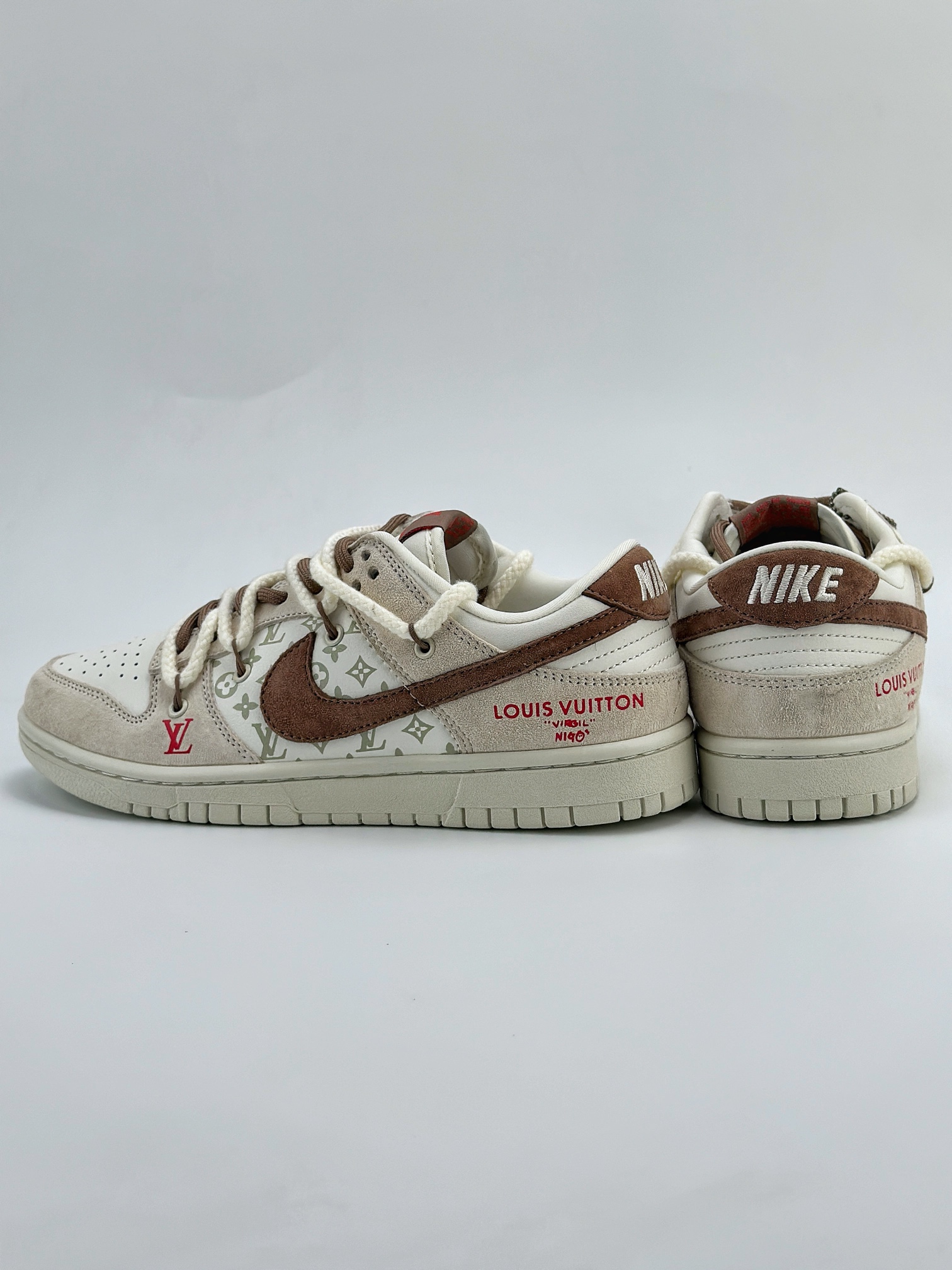 Nike SB Dunk Low x Louis Vuitton LV白棕绑带 FC1688-173