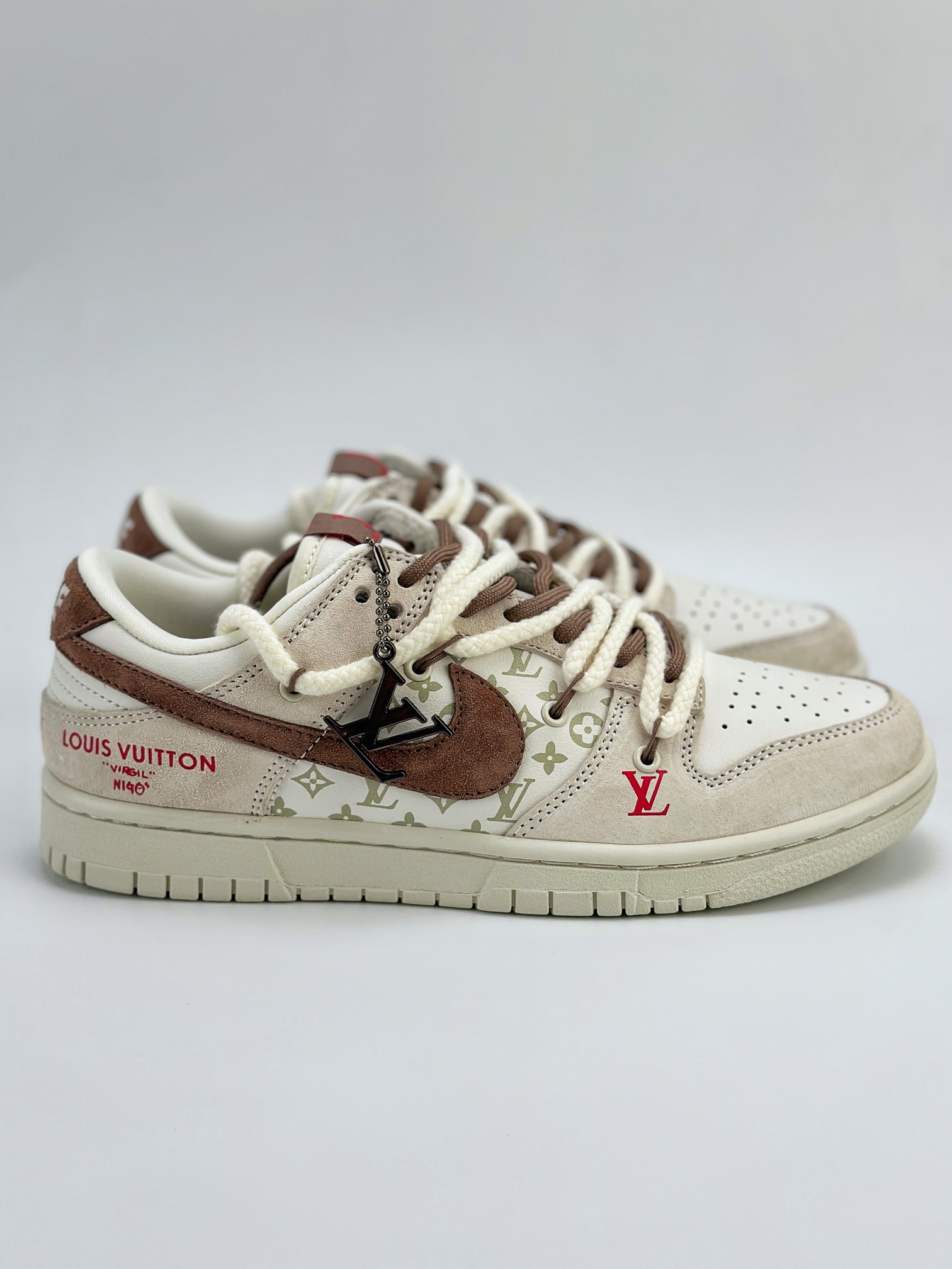 Nike SB Dunk Low x Louis Vuitton LV白棕绑带 FC1688-173