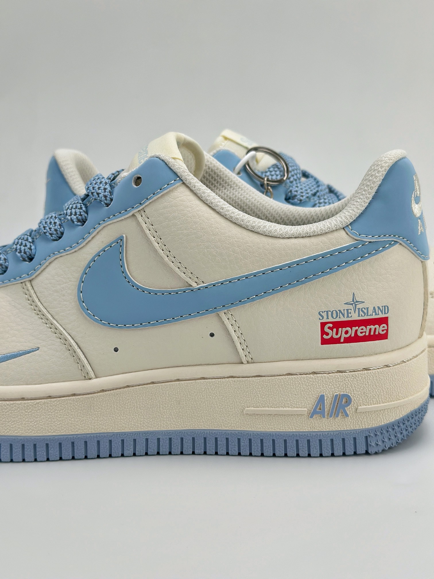 Nike Air Force 1 Low 07 x Supreme x Stone Island 米白天蓝满天星 BB9599-205