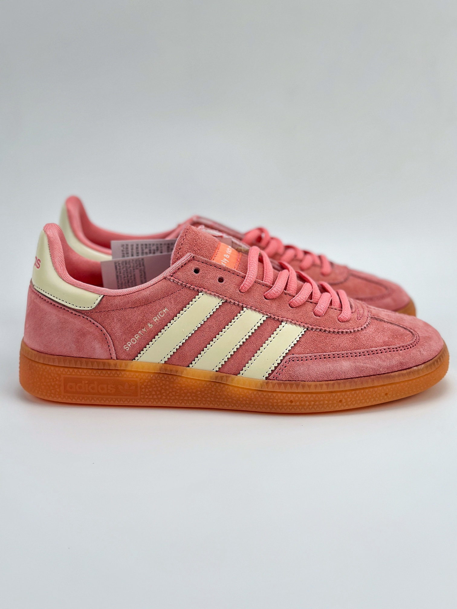 adidas originals Samba Handball Spezial x SPORTY & RICH 粉 IH2610