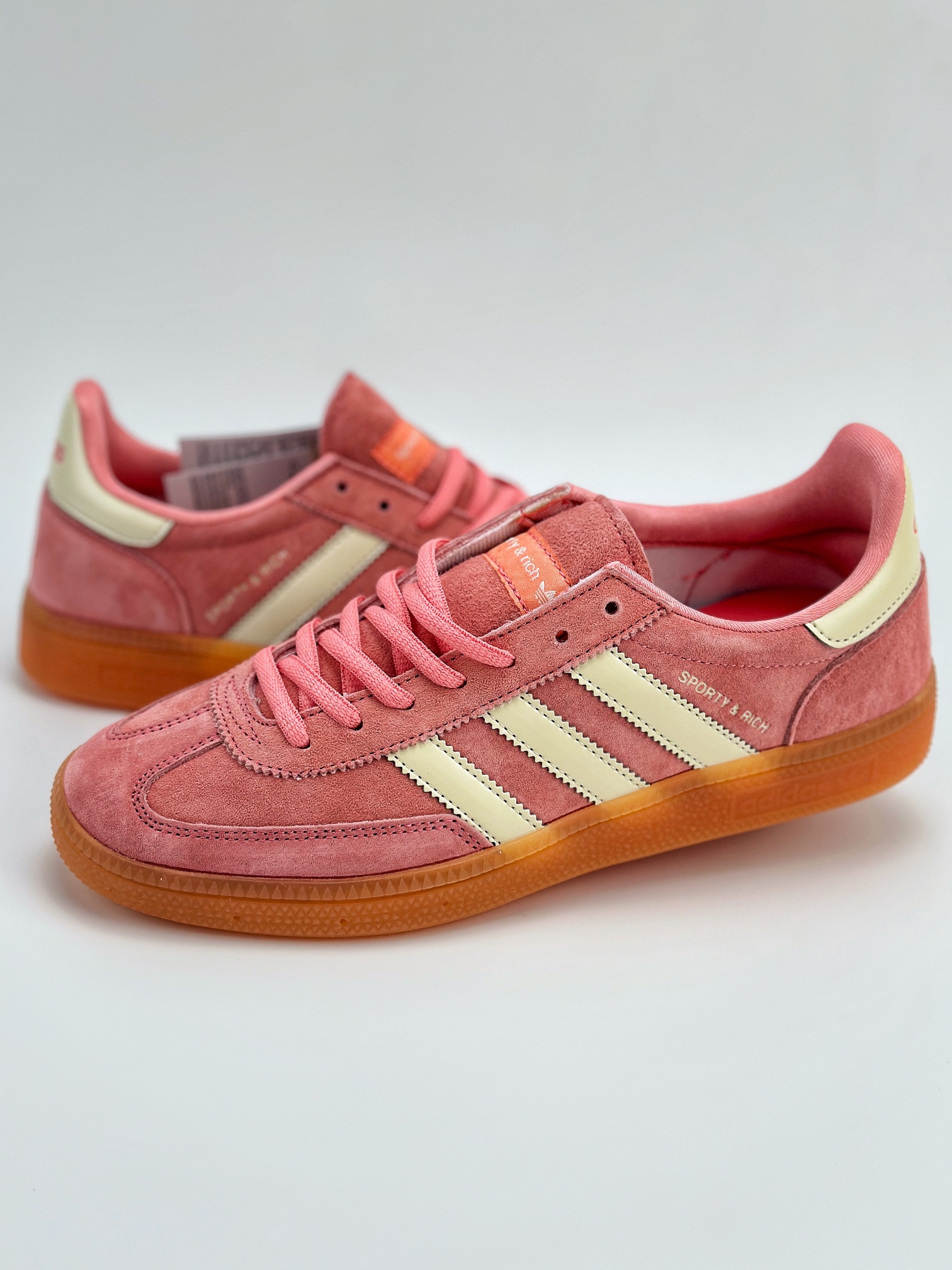 adidas originals Samba Handball Spezial x SPORTY & RICH 粉 IH2610