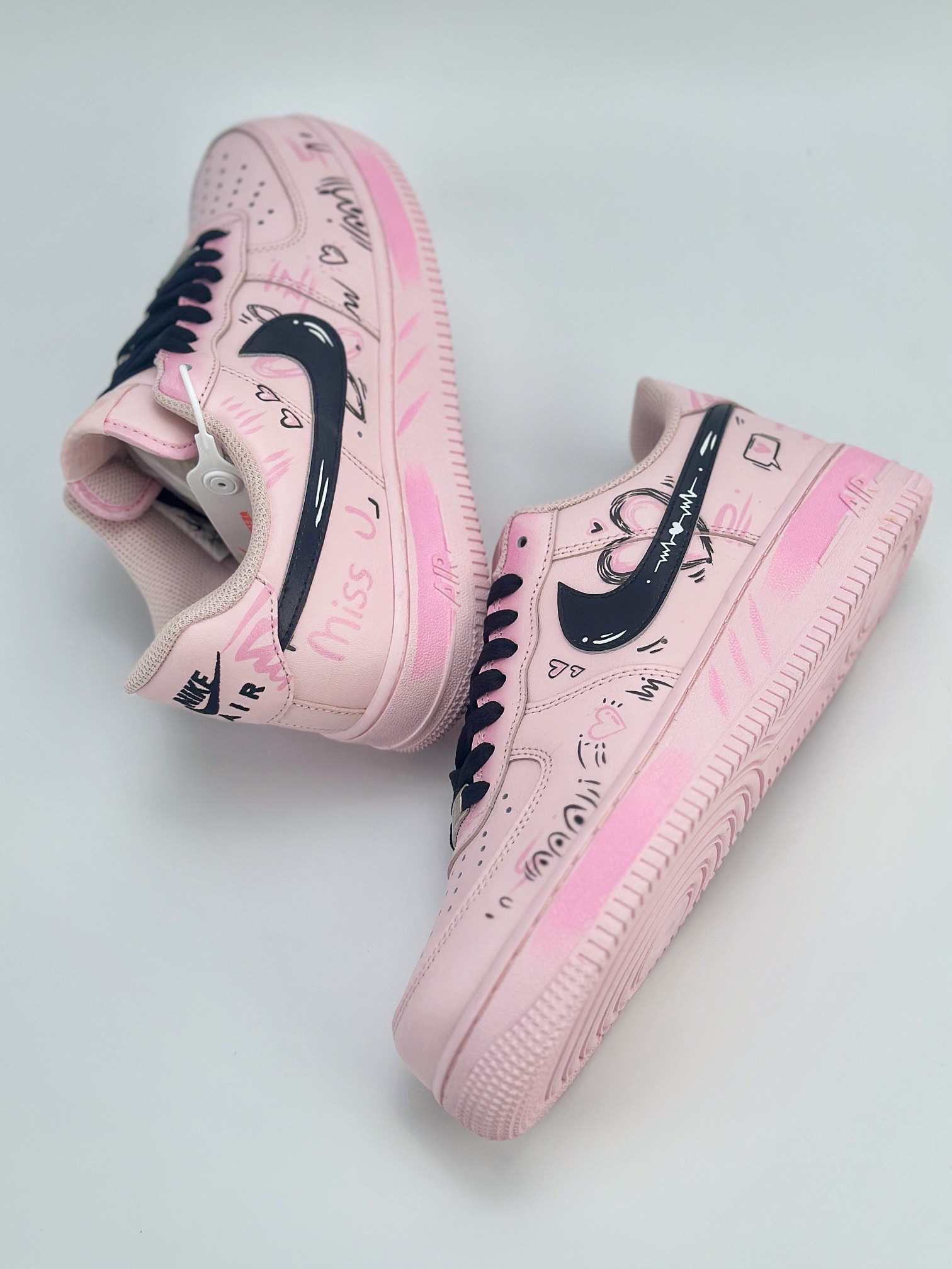 Nike Air Force 1 Low 07 彼岸情书 二次元涂鸦 粉