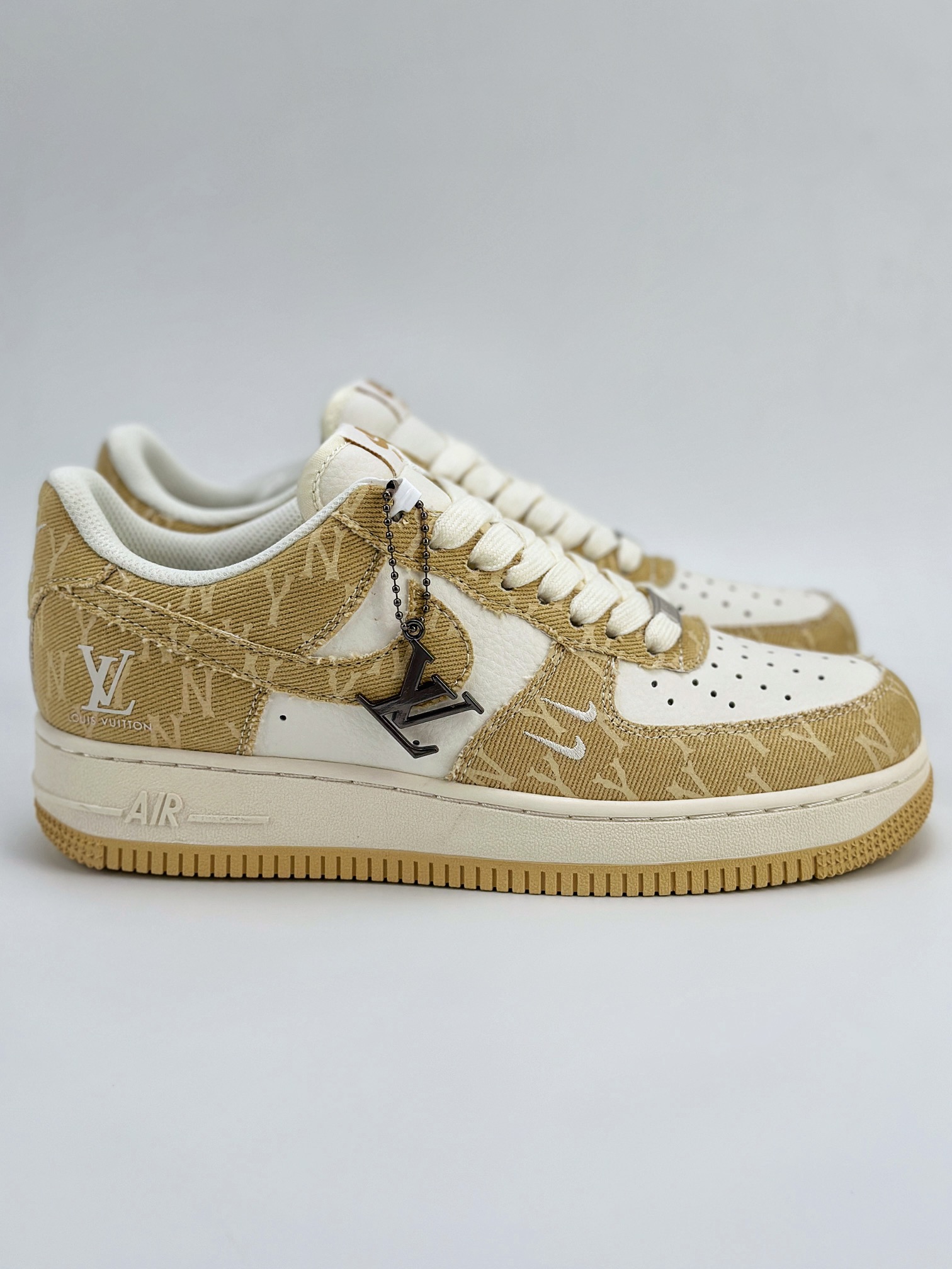 Nike Air Force 1 Low 07 x MLB x Louis Vuitton 白黄牛仔布 HD1968-027