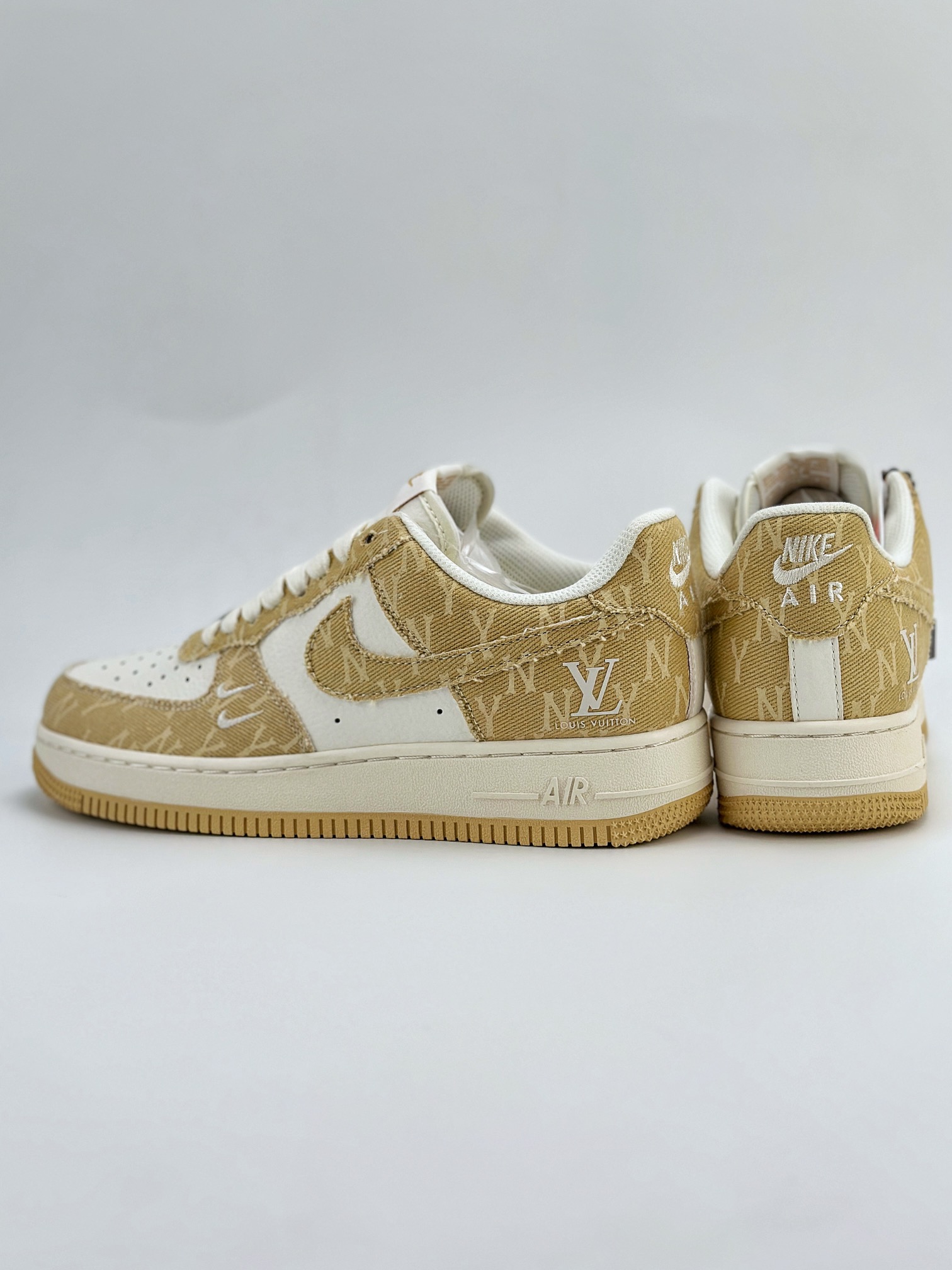 Nike Air Force 1 Low 07 x MLB x Louis Vuitton 白黄牛仔布 HD1968-027