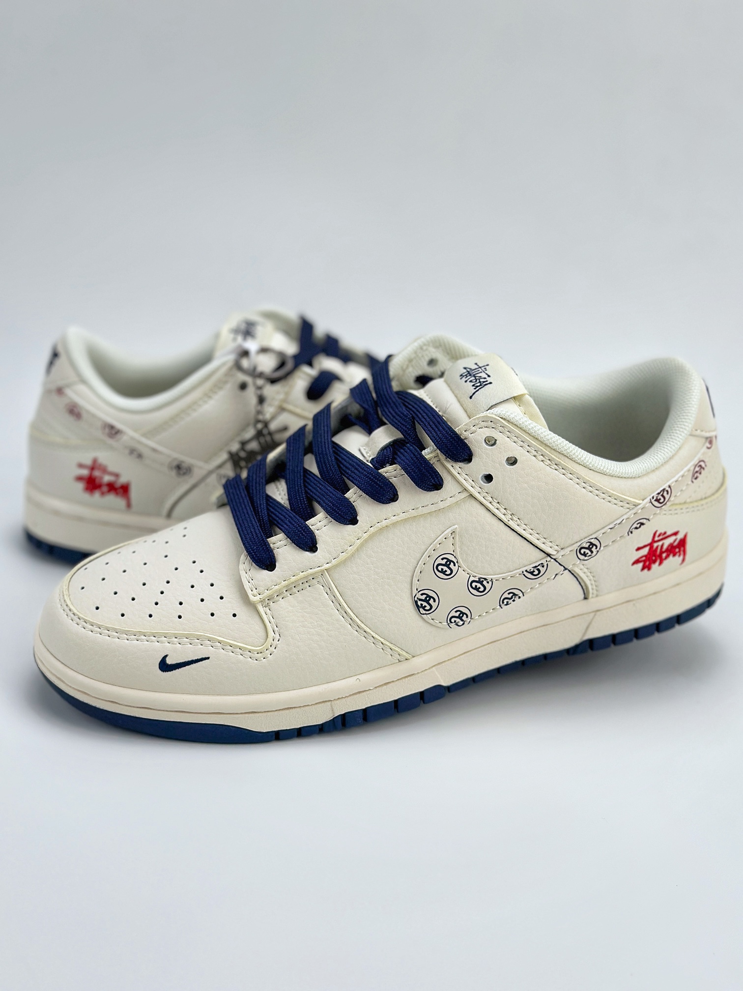 Nike SB Dunk Low x Stussy 米白印花钩 XY1688-001