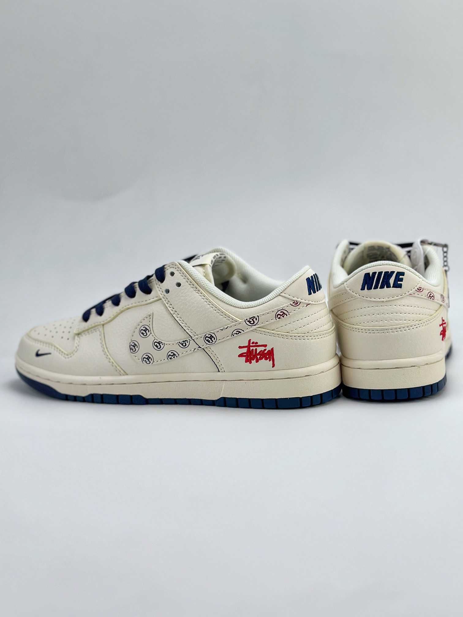 Nike SB Dunk Low x Stussy 米白印花钩 XY1688-001